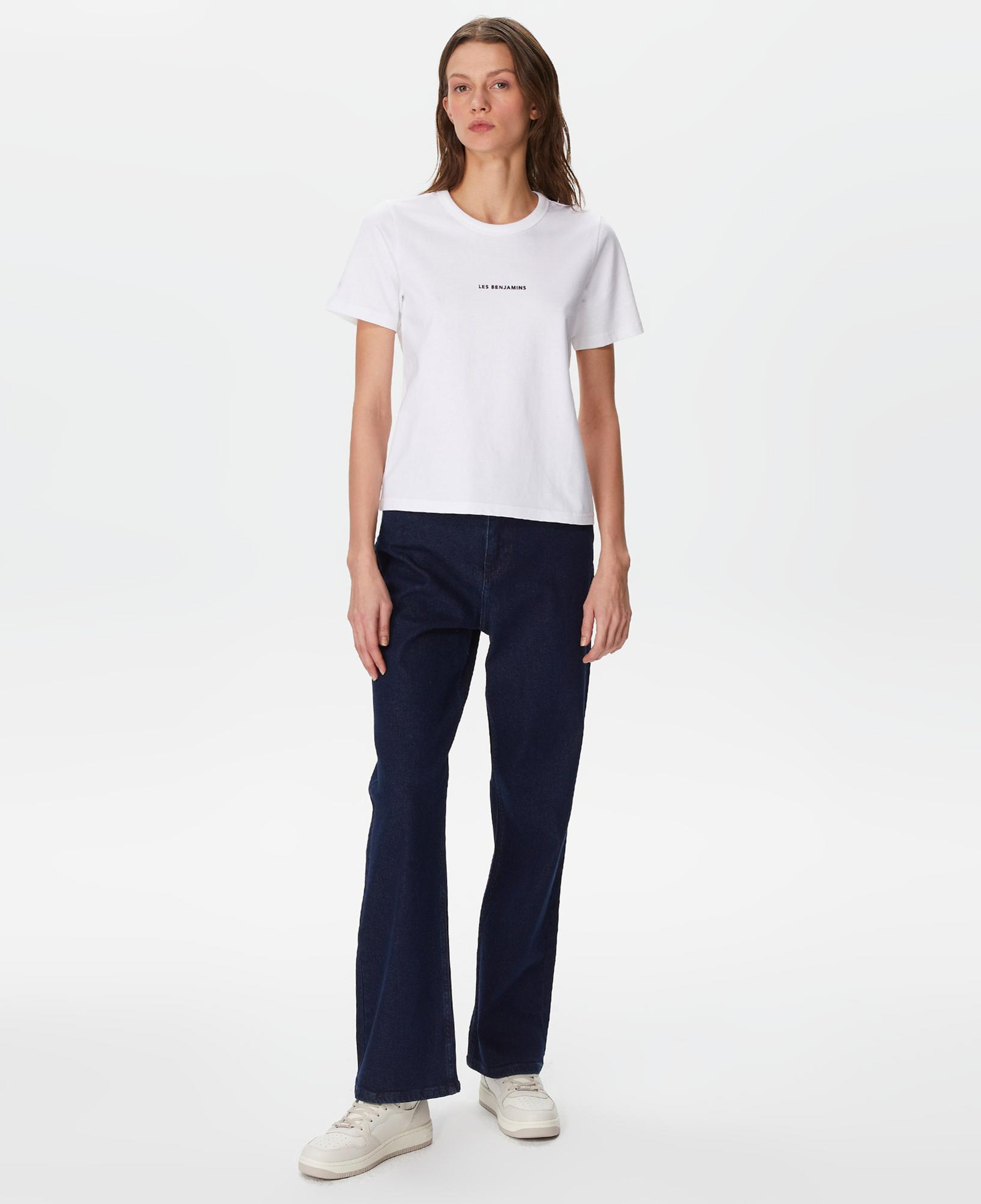 Les Benjamins Regular 402 Kadın Beyaz T-Shirt