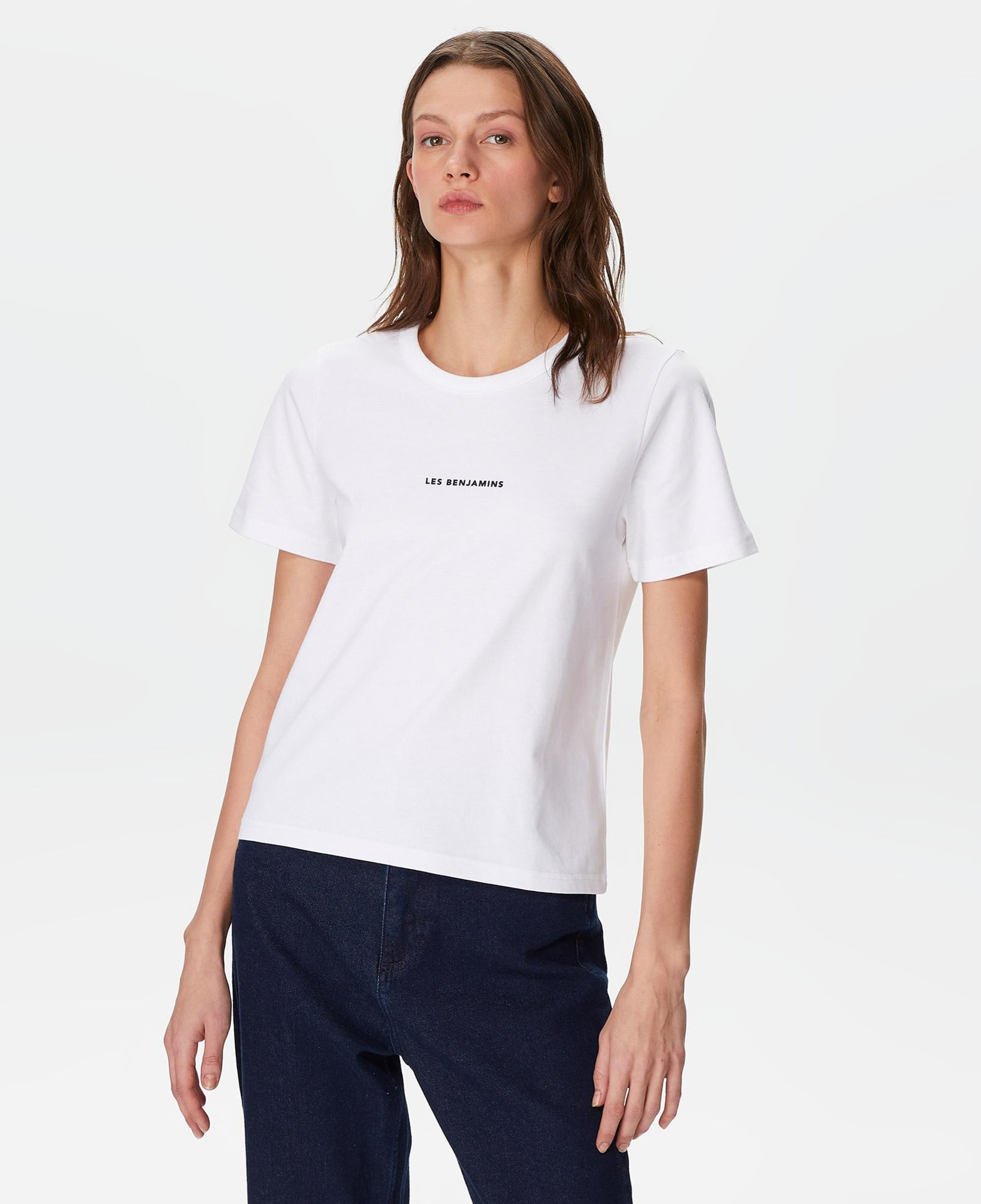 Les Benjamins Regular 402 Kadın Beyaz T-Shirt