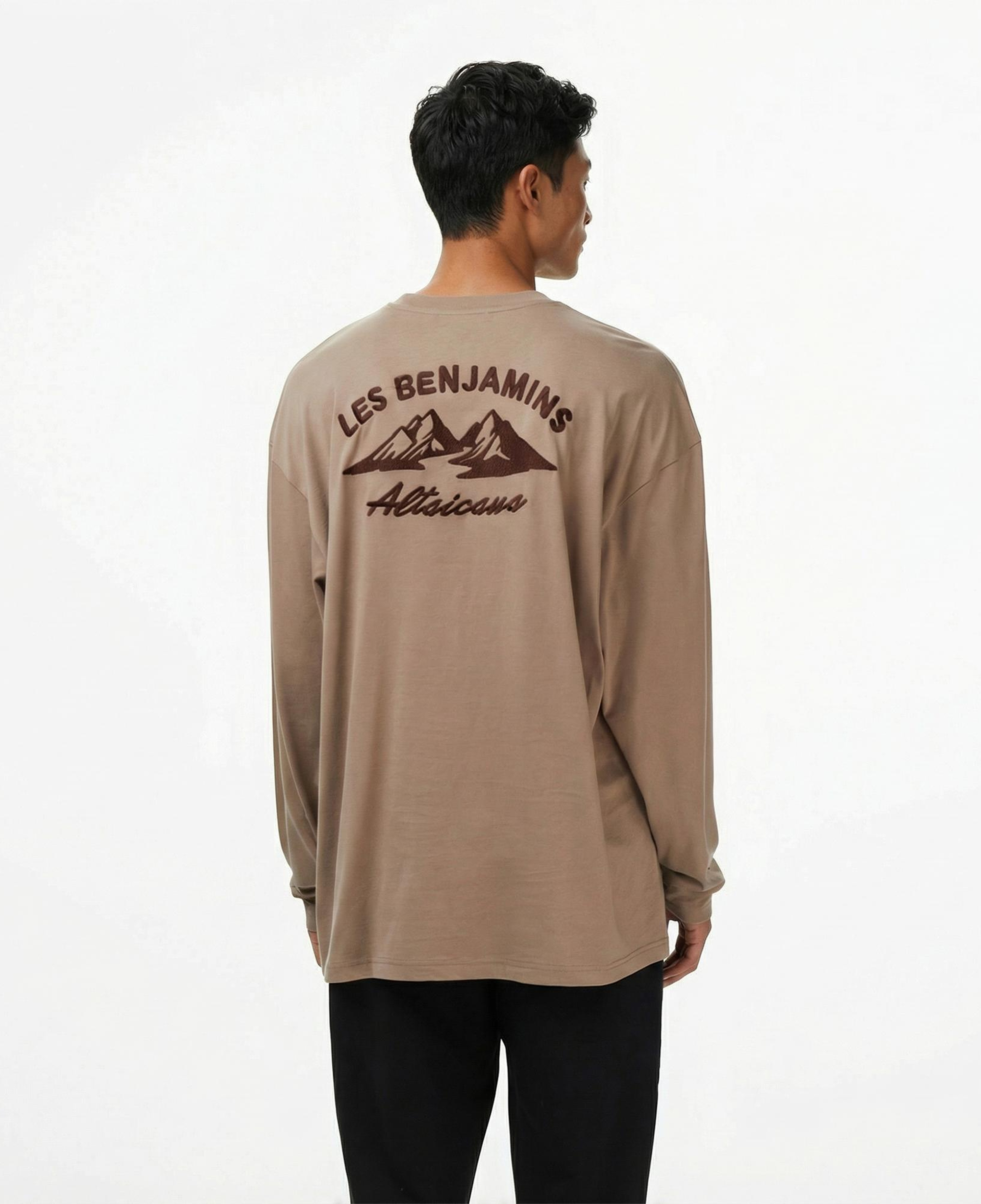 Les Benjamins 002 Erkek Bej T-Shirt