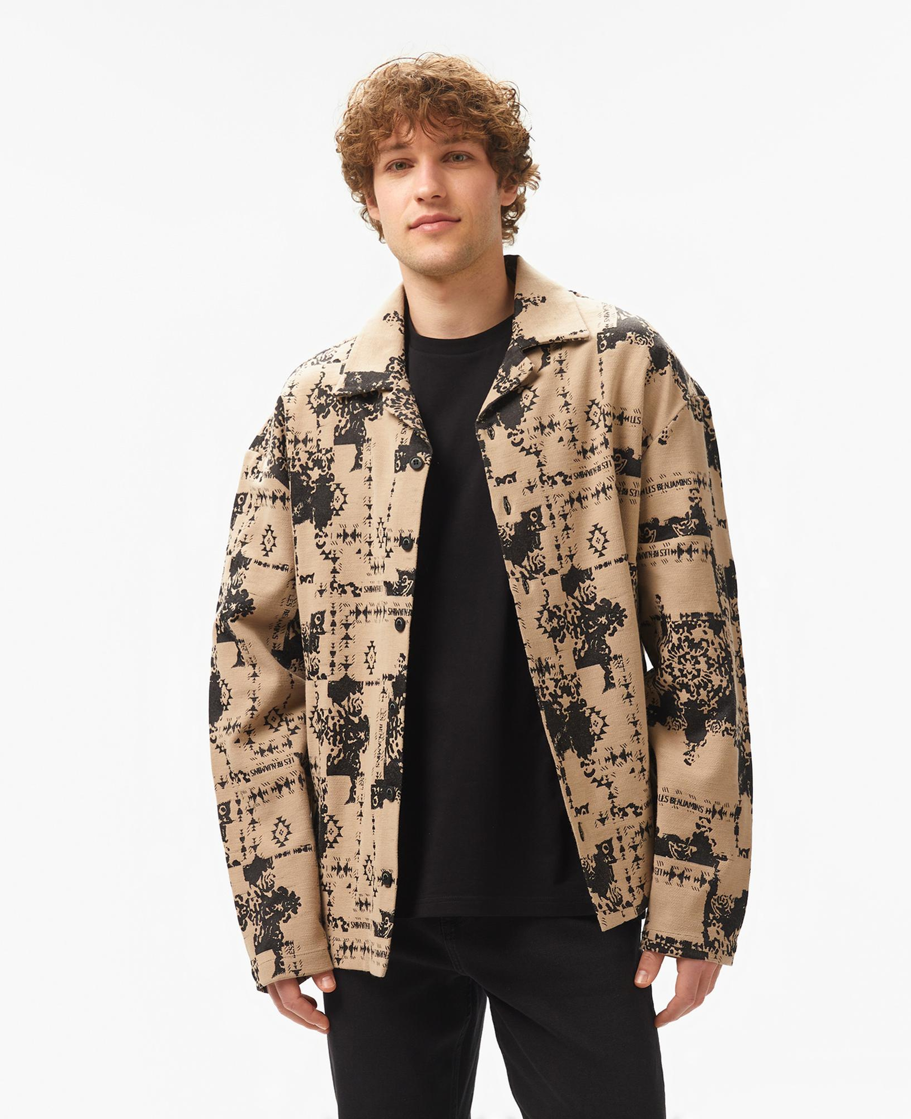 Les Benjamins 007 Erkek Bej Gömlek