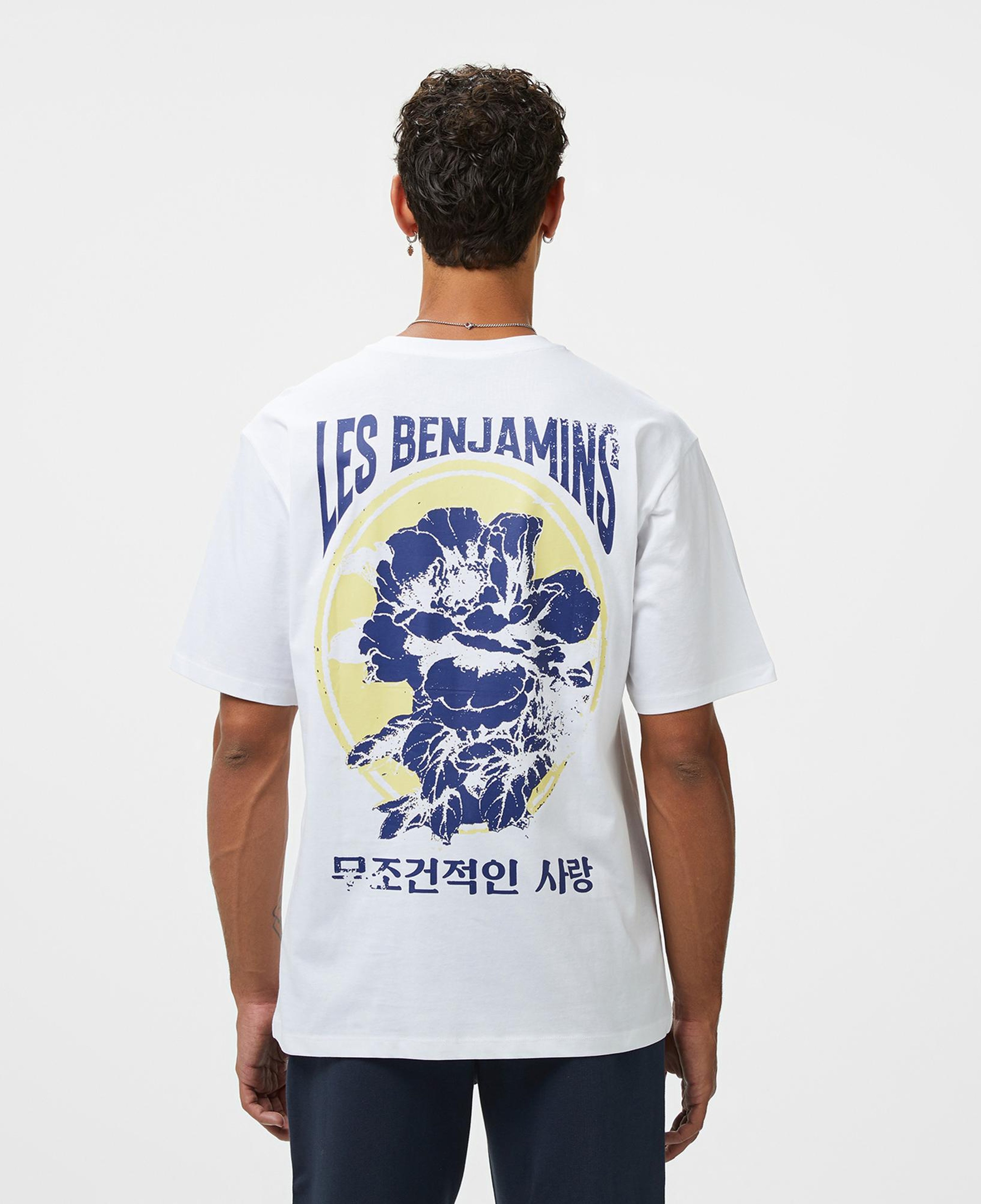 Les Benjamins Relaxed 022 Erkek Beyaz T-Shirt