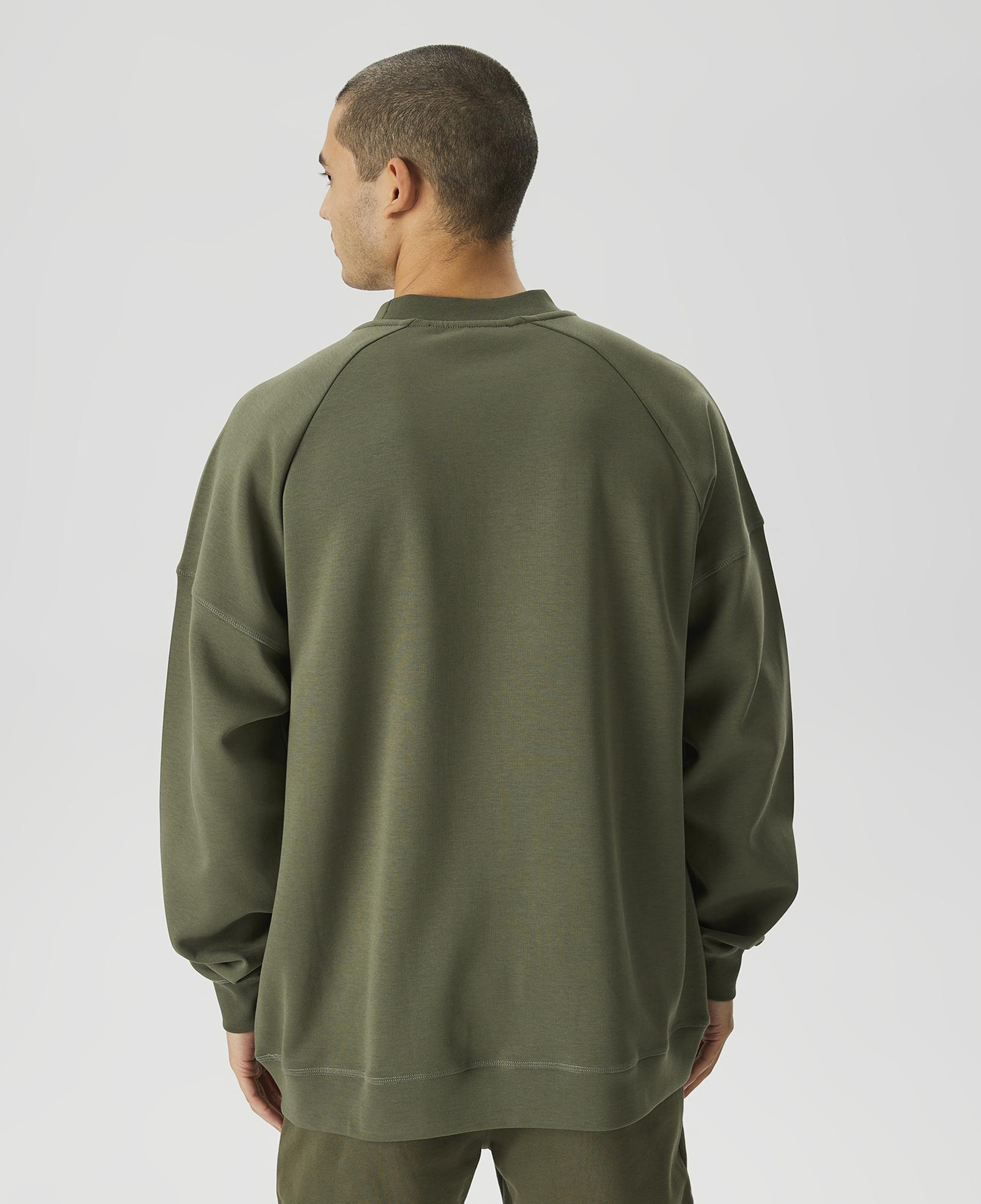 Les Benjamins 406 Erkek Haki Sweatshirt