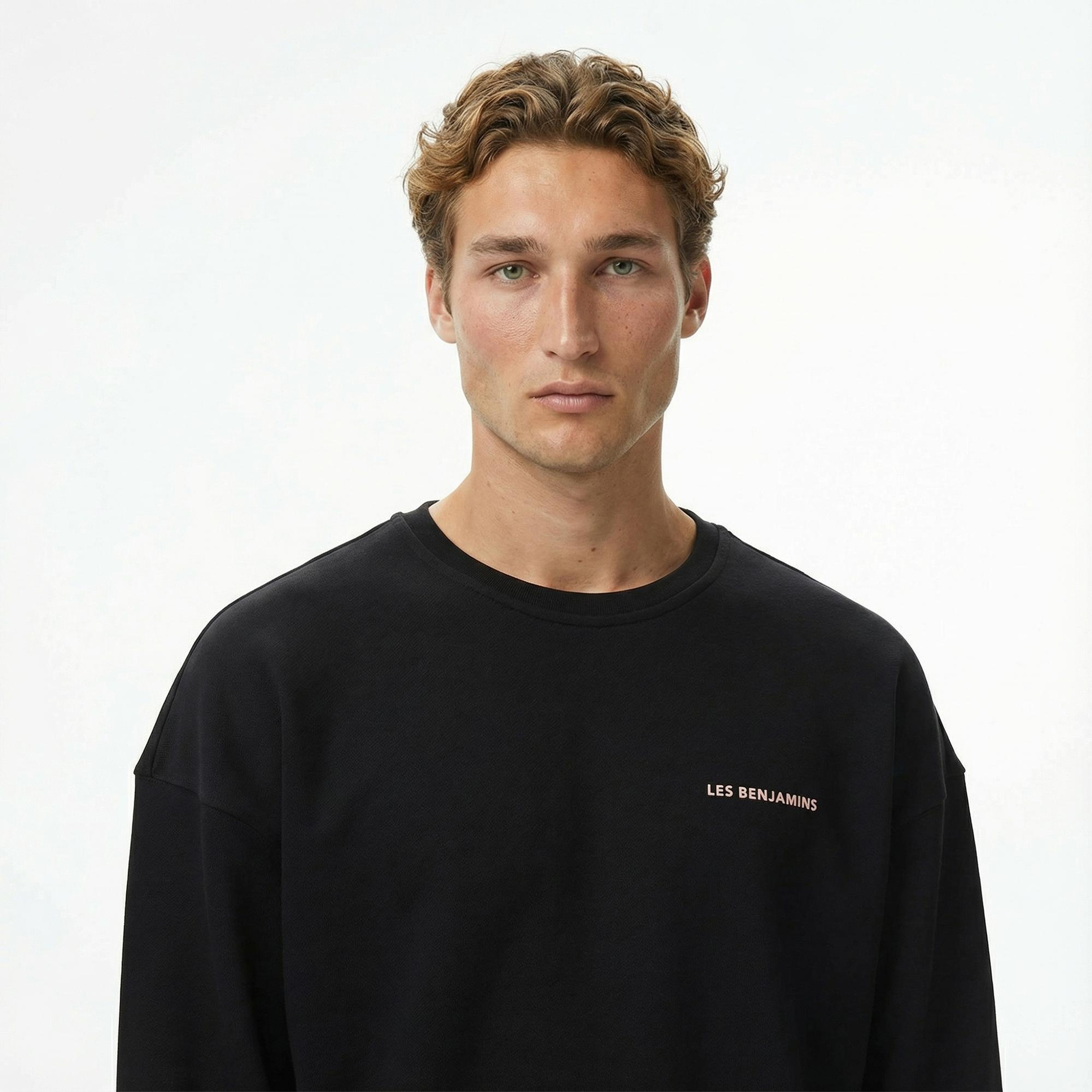 Les Benjamins 005 Erkek Siyah Sweatshirt