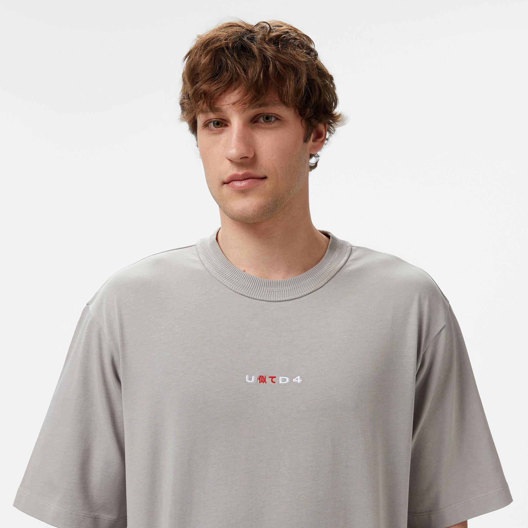 UNITED4 Comfort Erkek Gri T-Shirt