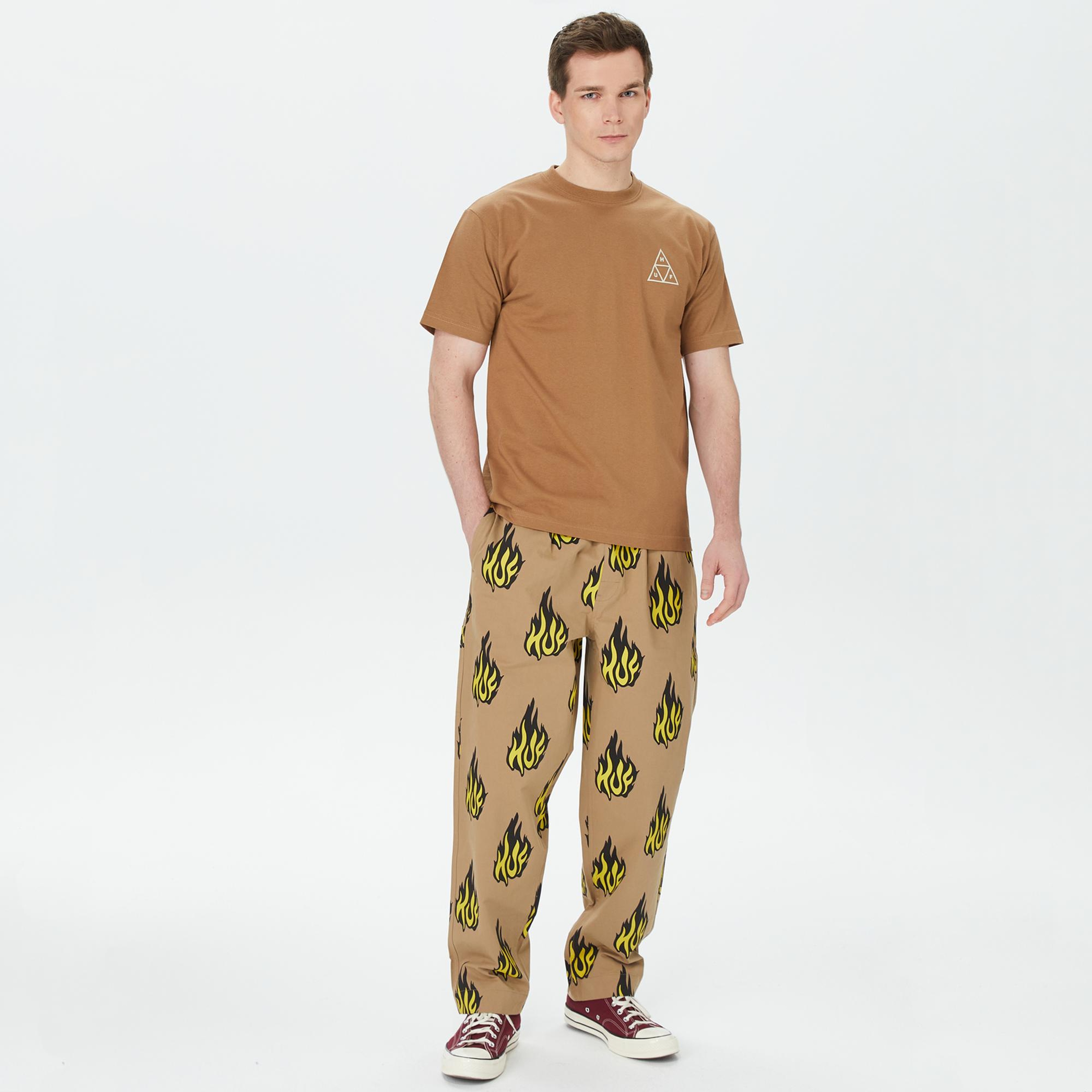 HUF Set Tt Erkek Kahverengi T-Shirt