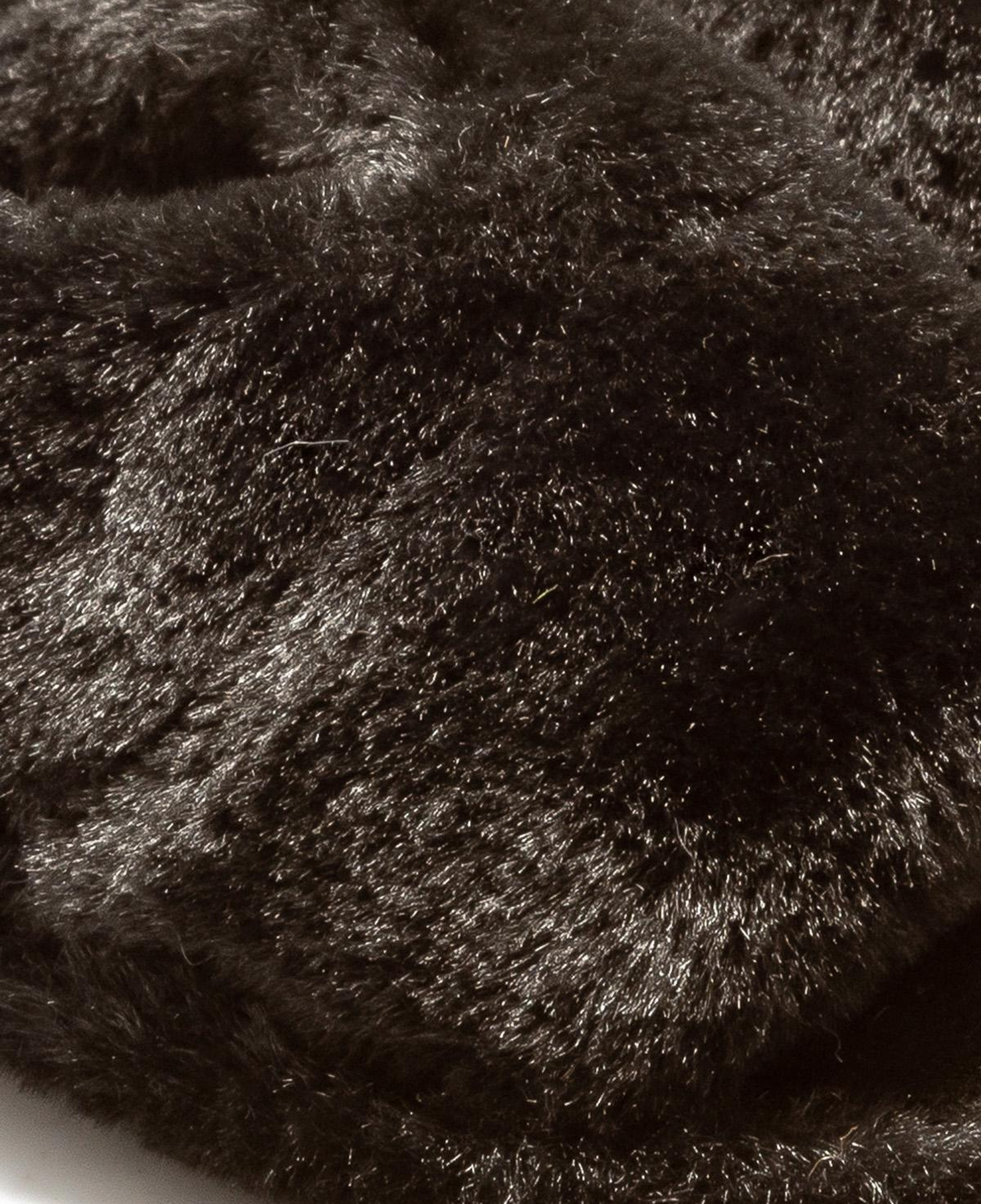 Moli Peluş Kadın Ev Terliği Siyah 36/41