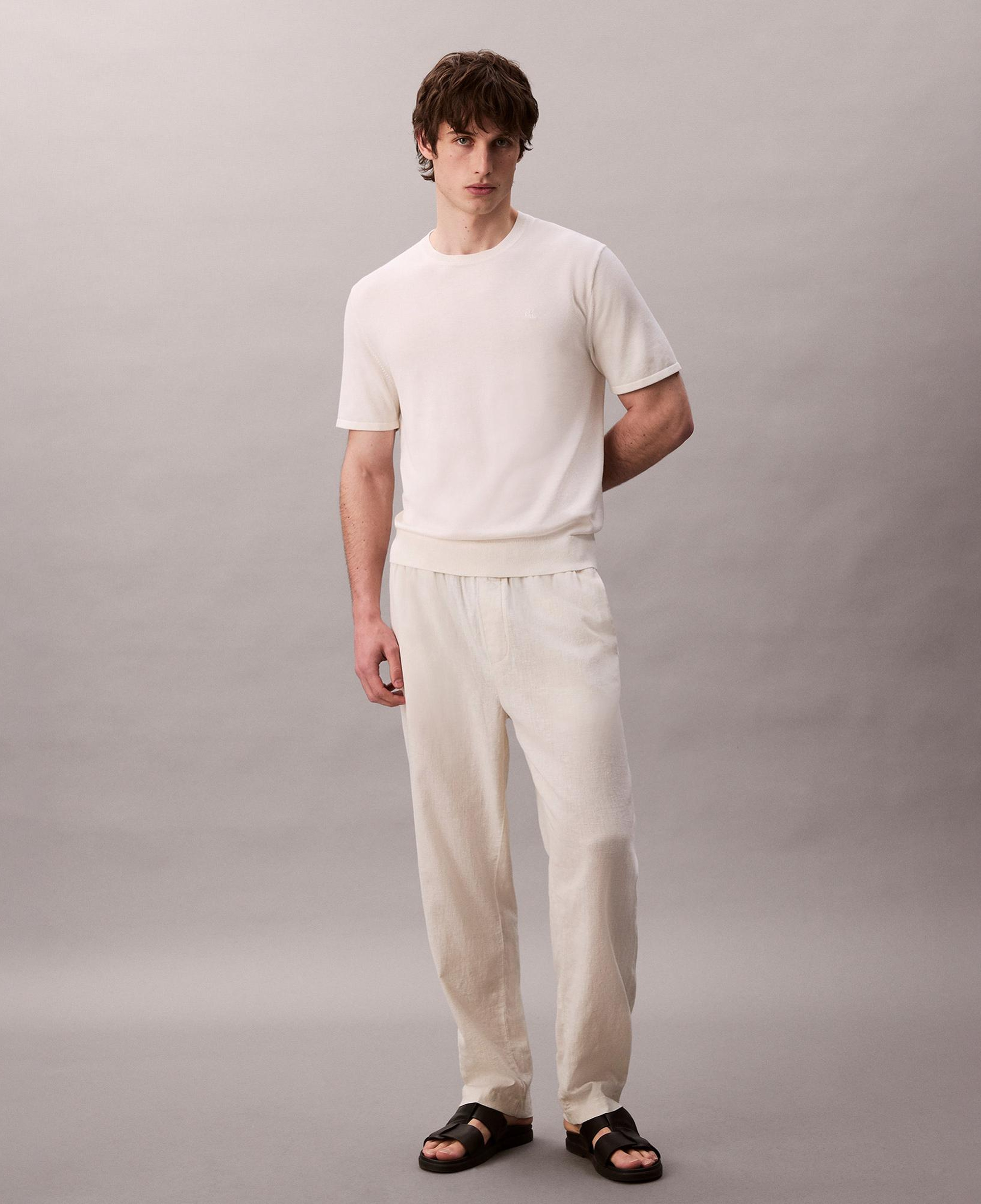 Calvin Klein Supima Erkek Beyaz Triko