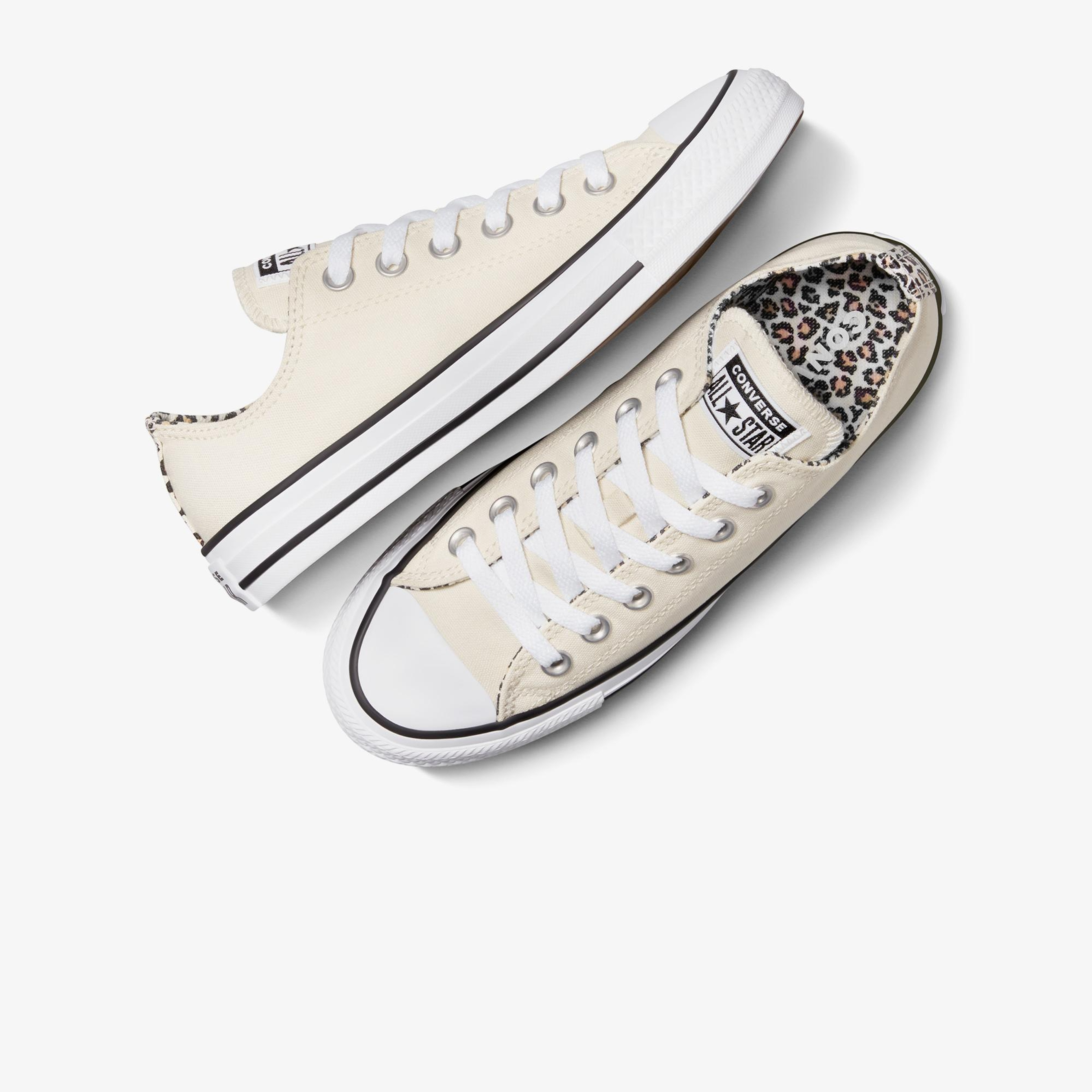 Converse Chuck Taylor All Star Leopard Unisex Krem Sneaker