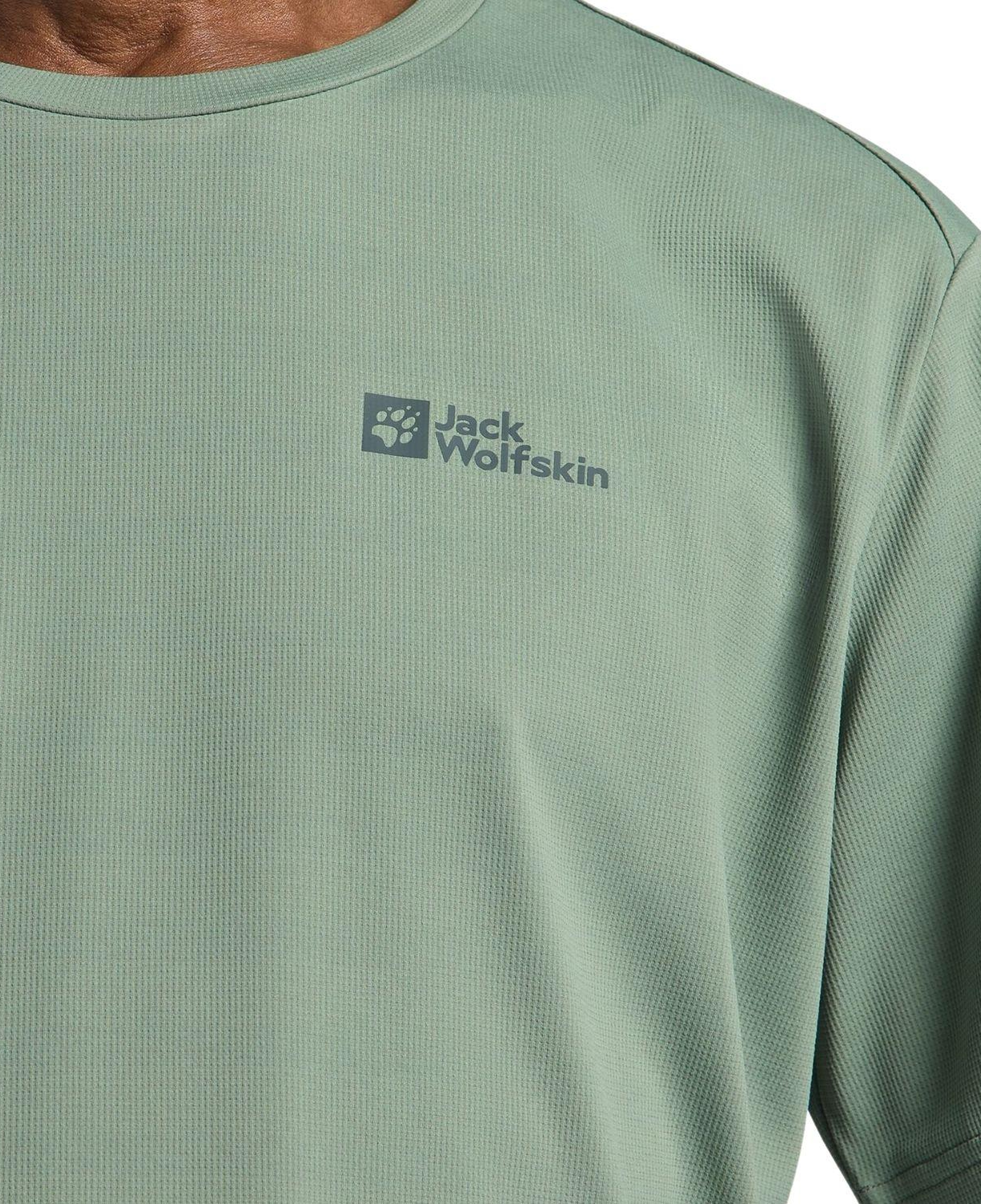 Jack Wolfskin Delgami Erkek Yeşil Tişört