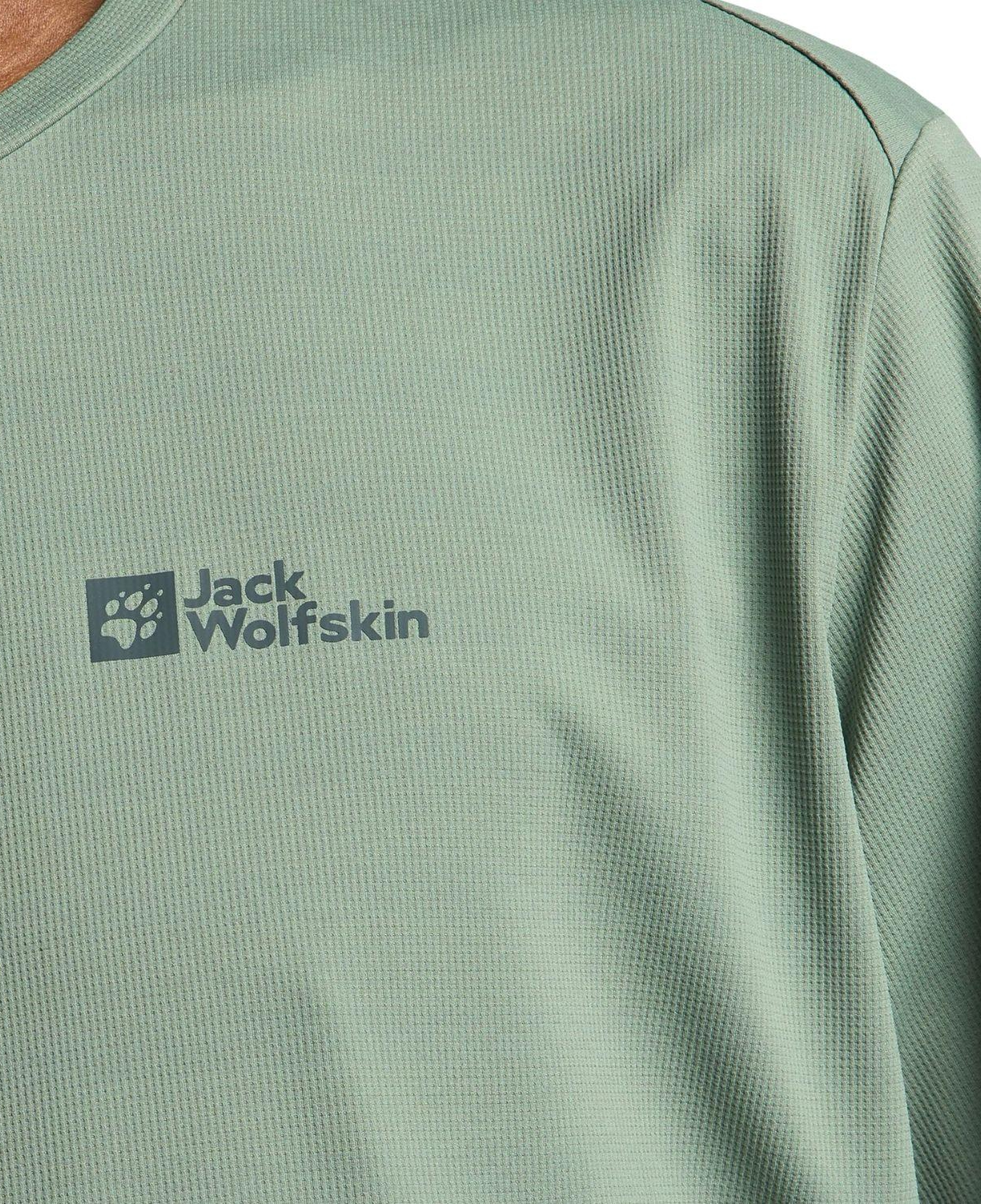 Jack Wolfskin Delgami Erkek Yeşil Tişört