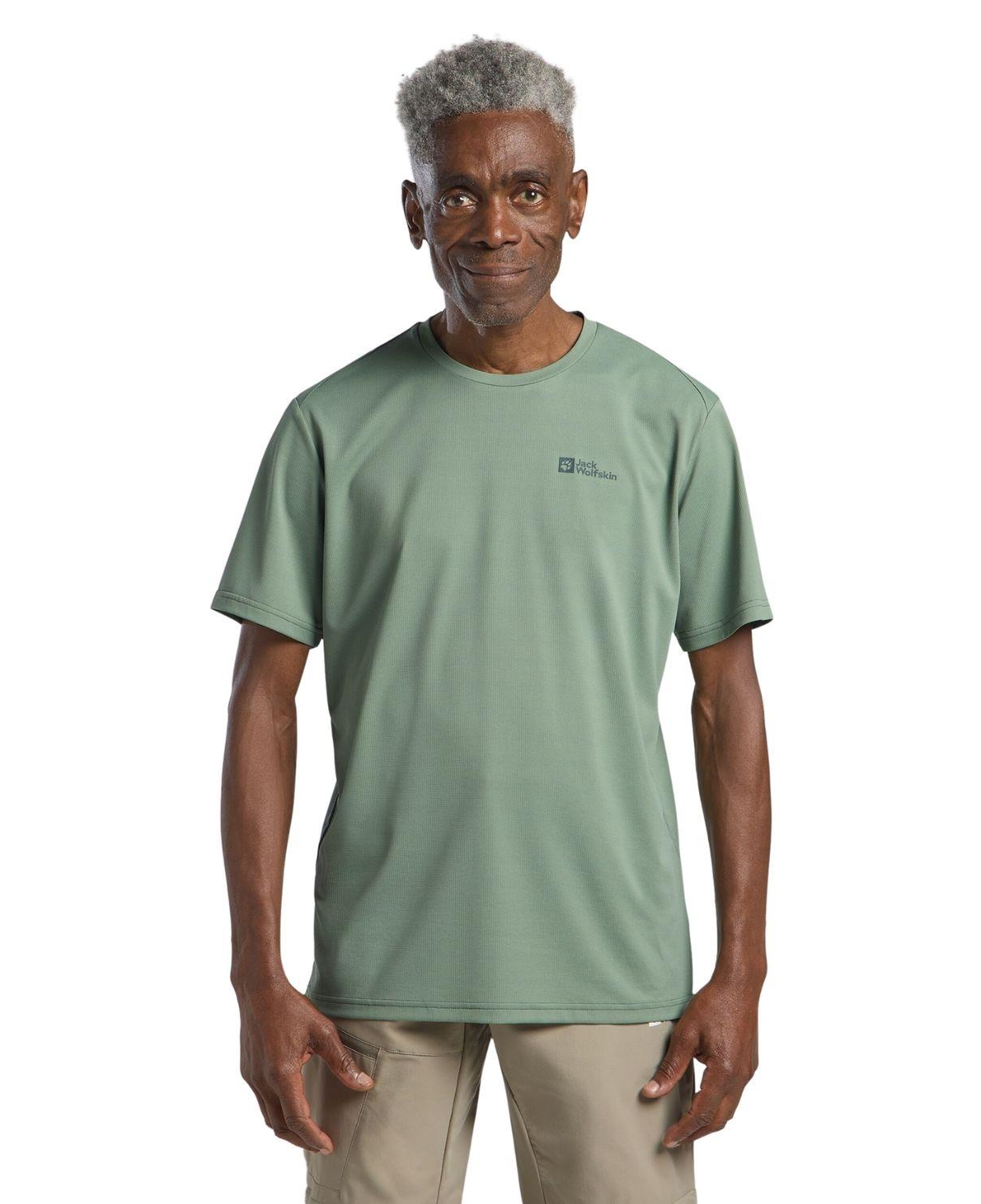 Jack Wolfskin Delgami Erkek Yeşil Tişört
