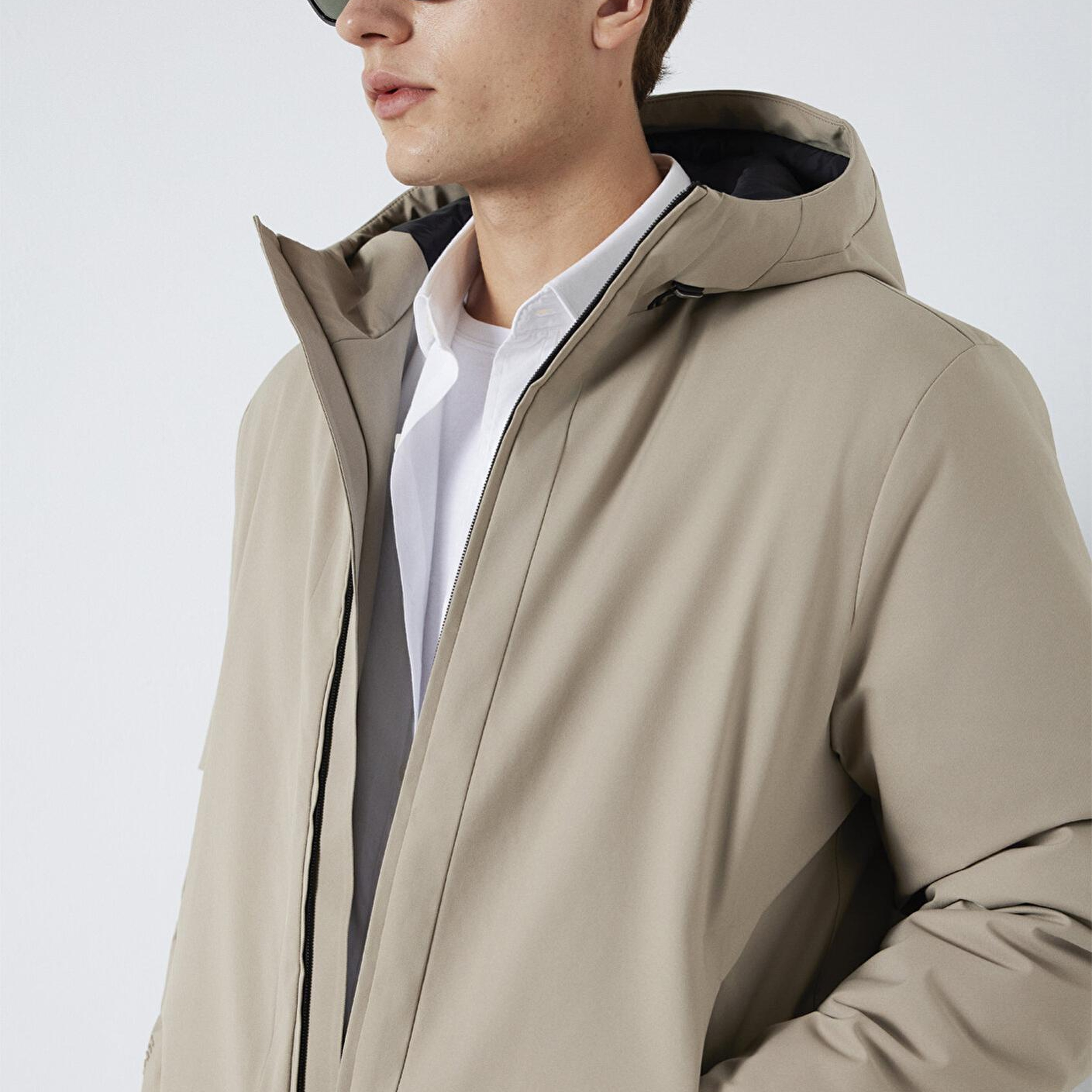 Mavi Kapüşonlu Haki Ceket Loose Fit / Bol Rahat Kesim 0110784-80697