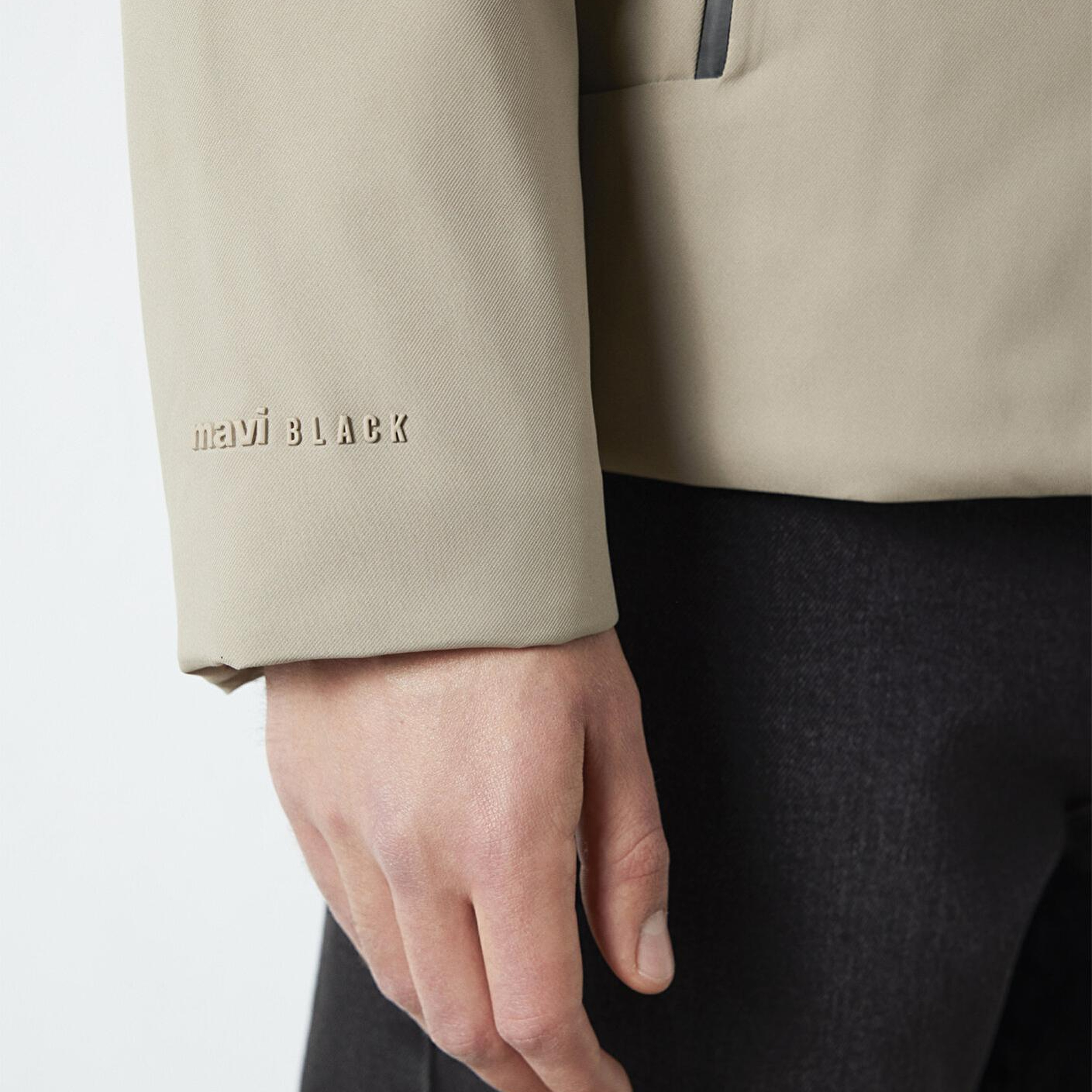 Mavi Kapüşonlu Haki Ceket Loose Fit / Bol Rahat Kesim 0110784-80697