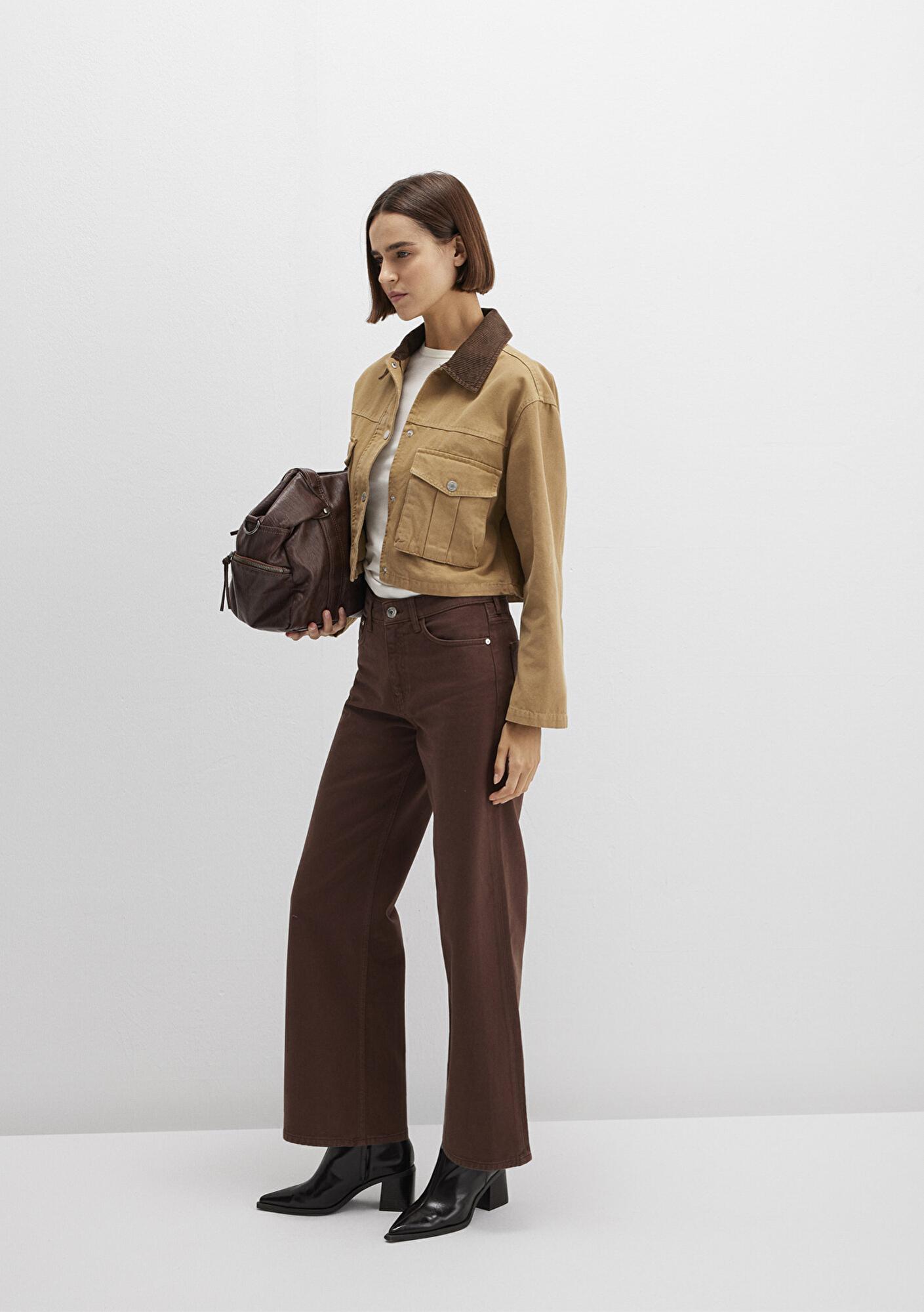 Mavi Malibu Kahverengi Gabardin Pantolon 1010152-A3355