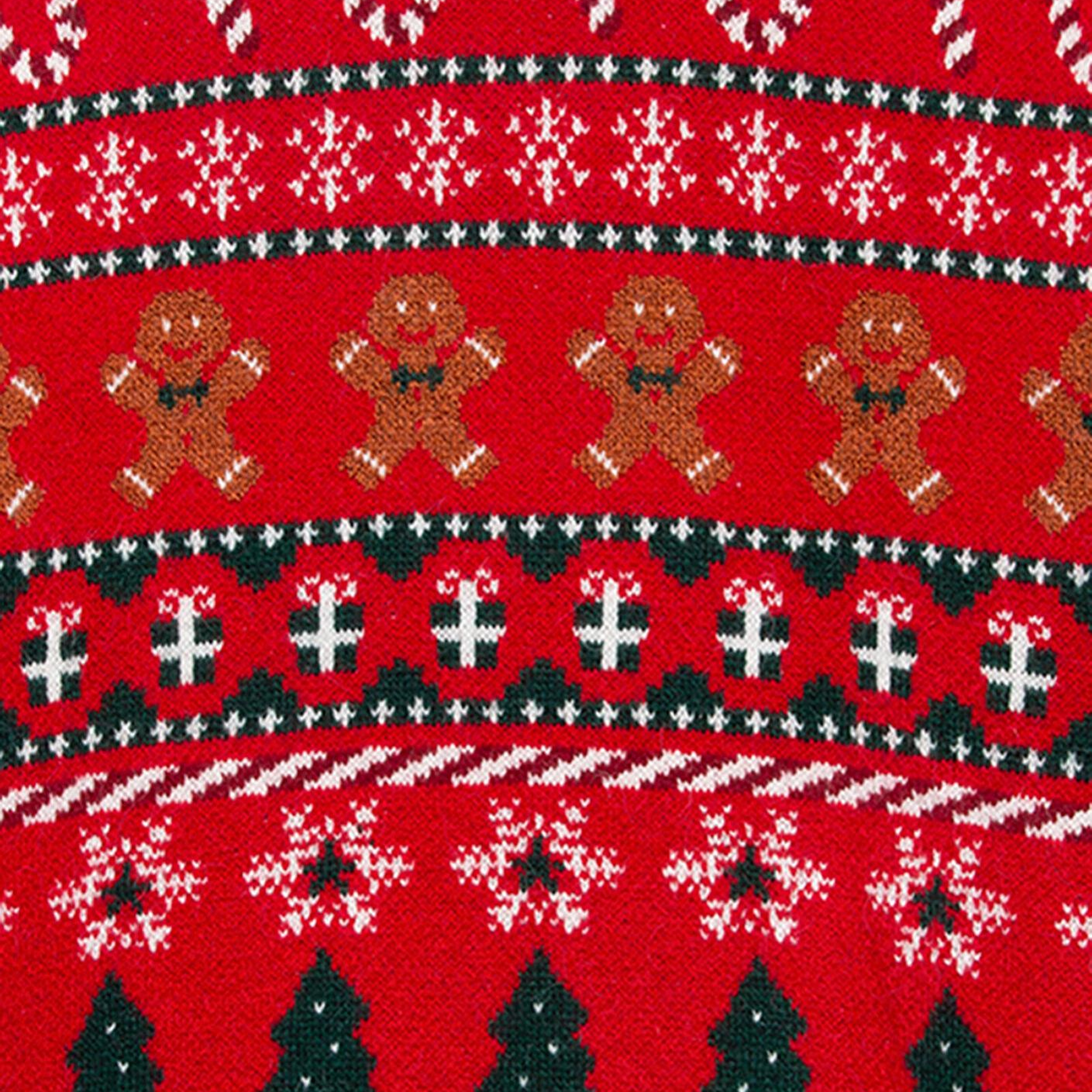 Mavi Yılbaşı Temalı Kırmızı Kazak Regular Fit / Normal Kesim 0710403-85905