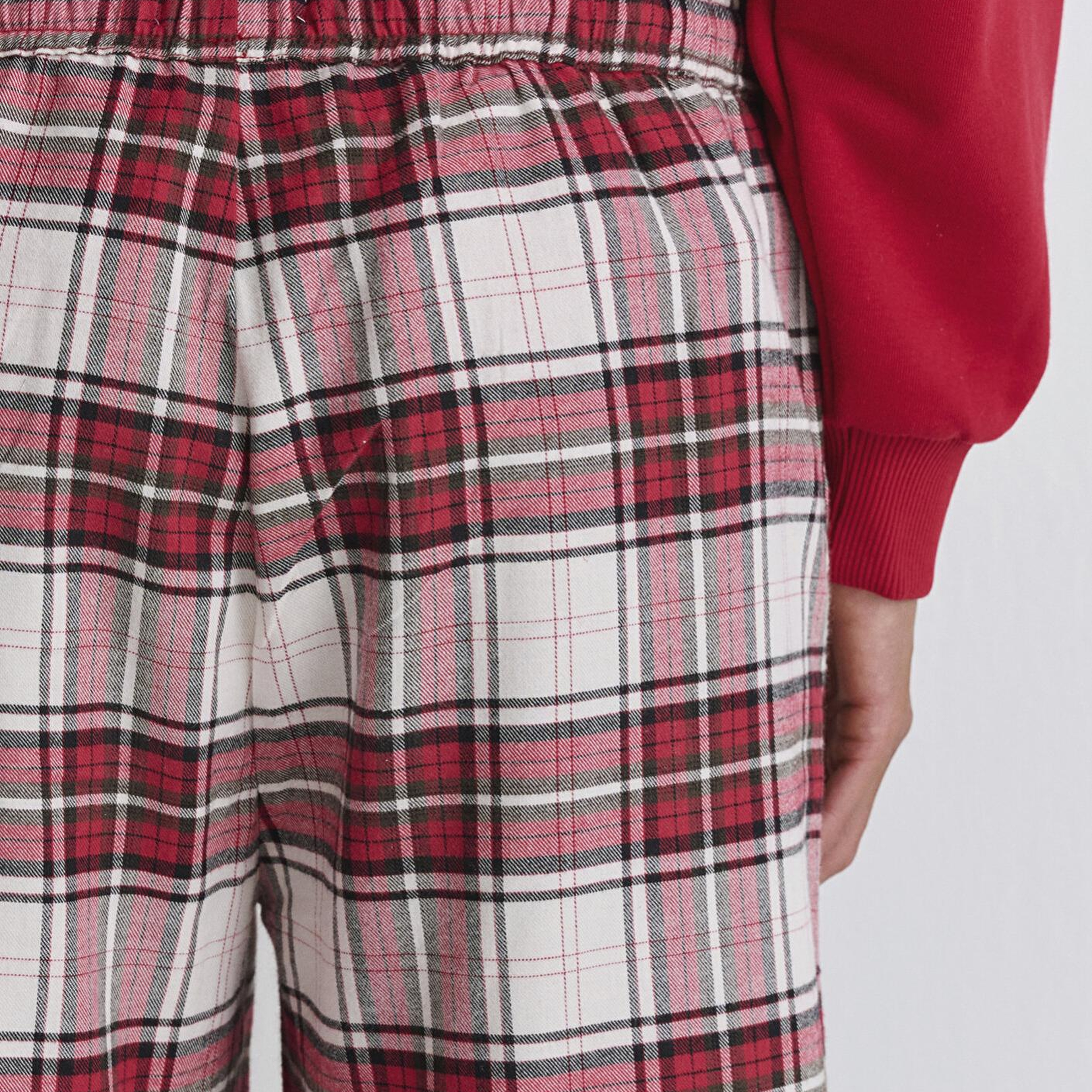 Mavi Yılbaşı Temalı Ekose Pantolon 1011168-80638