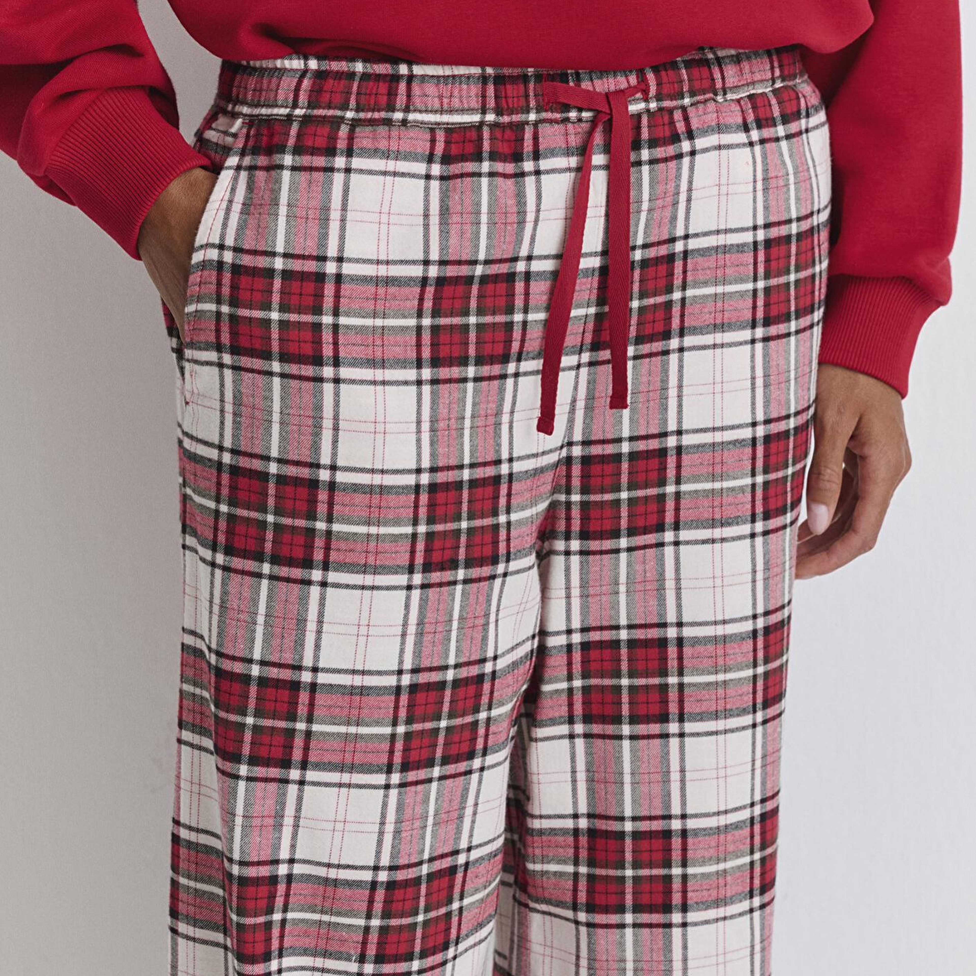 Mavi Yılbaşı Temalı Ekose Pantolon 1011168-80638