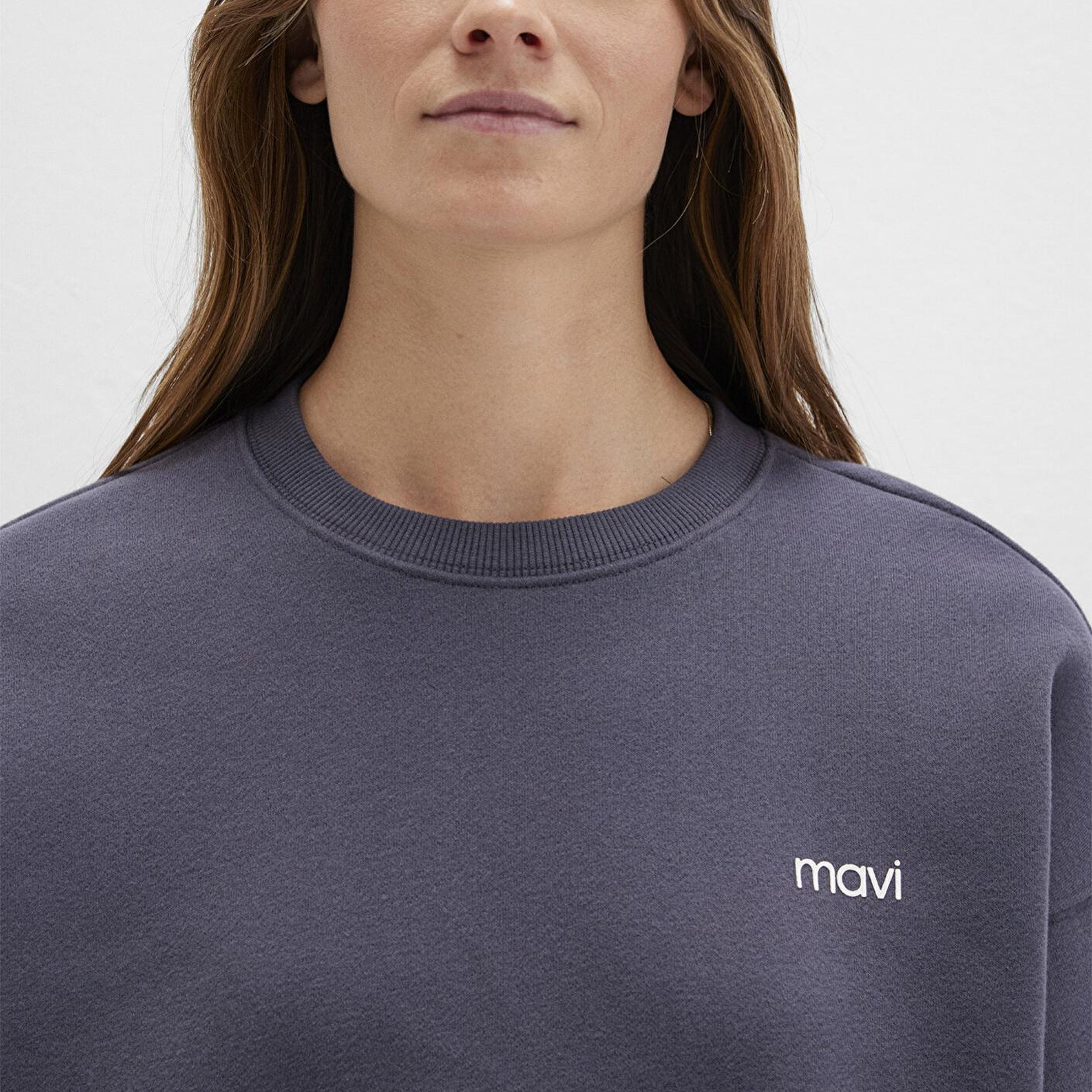 Mavi Mavi Logo Baskılı Antrasit Sweatshirt 1S10490-80932