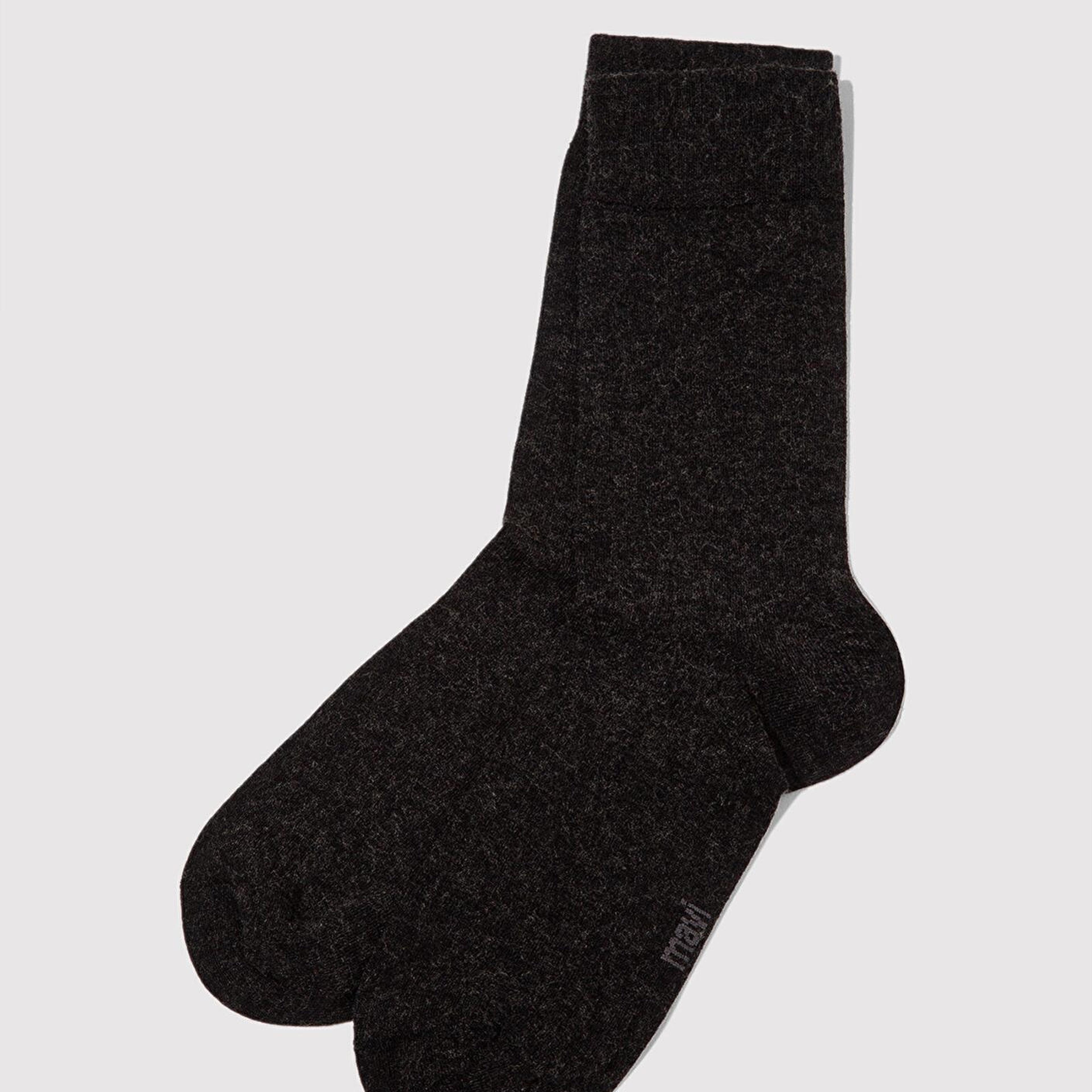 Mavi Yün Karışımlı Siyah Soket Çorap 0912199-900