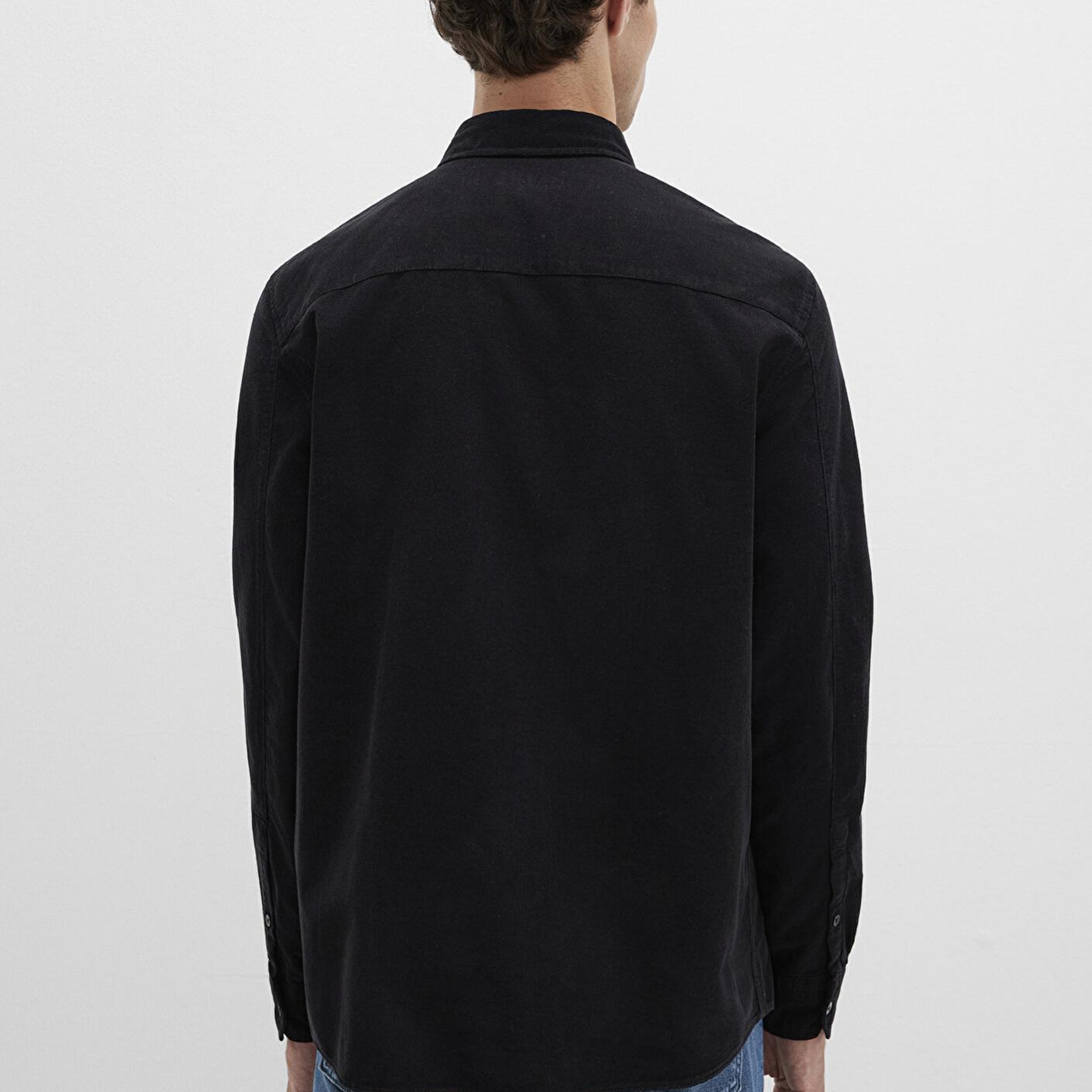 Mavi Mavi Black Kadife Siyah Gömlek Regular Fit / Normal Kesim 0211746-900