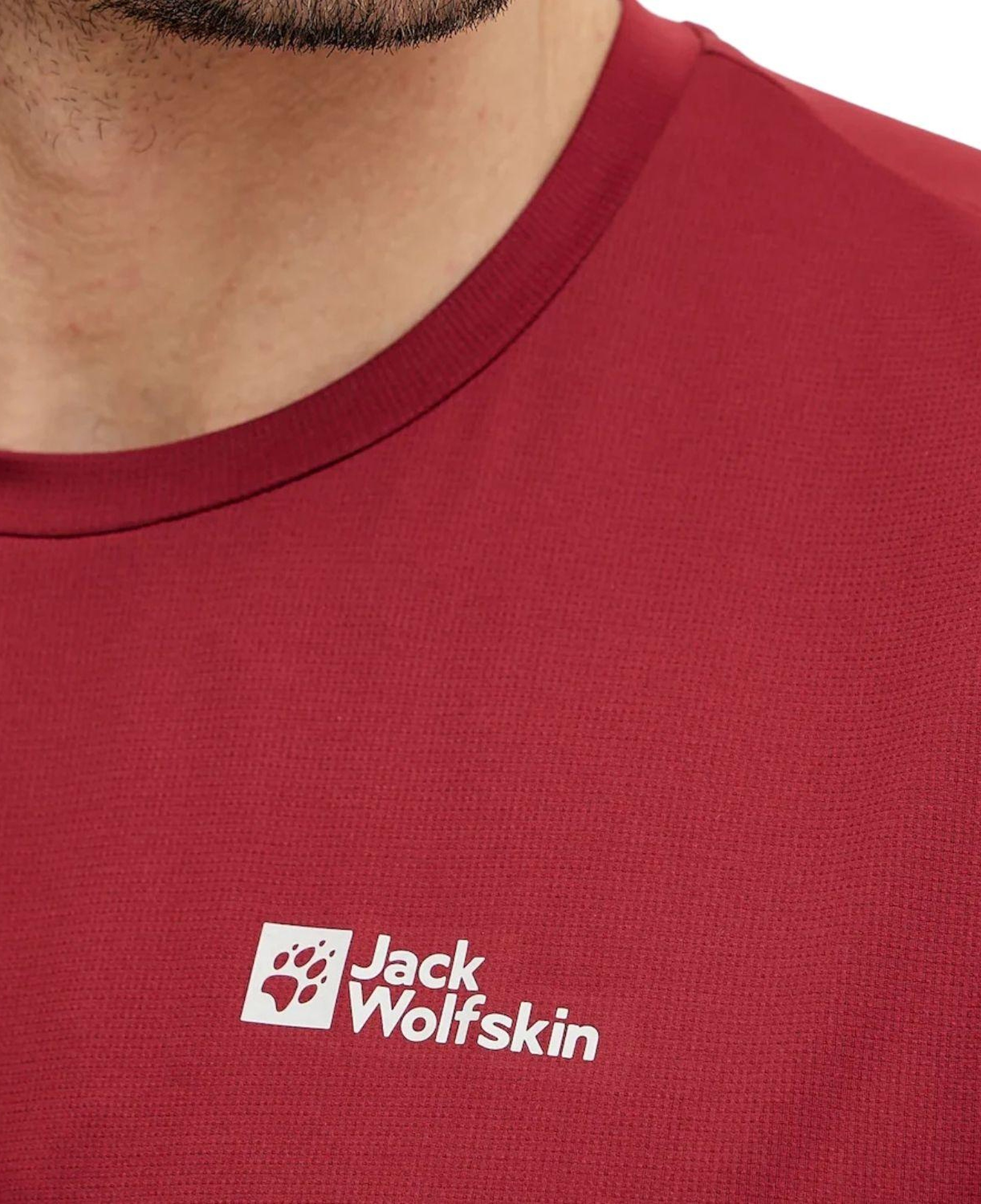 Jack Wolfskin Delgami Erkek Kırmızı Tişört