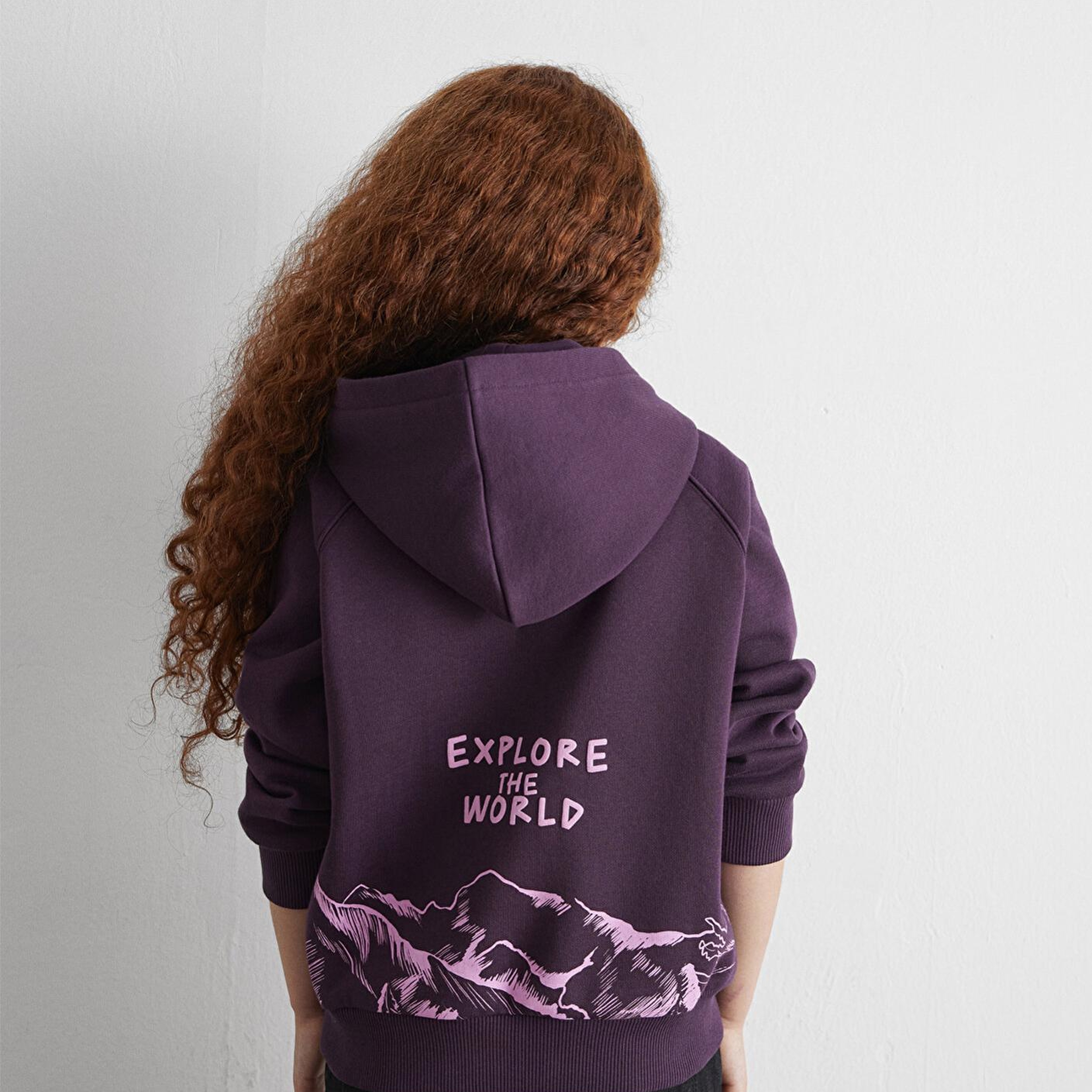 Mavi Baskılı Mor Sweatshirt 7S10154-70635