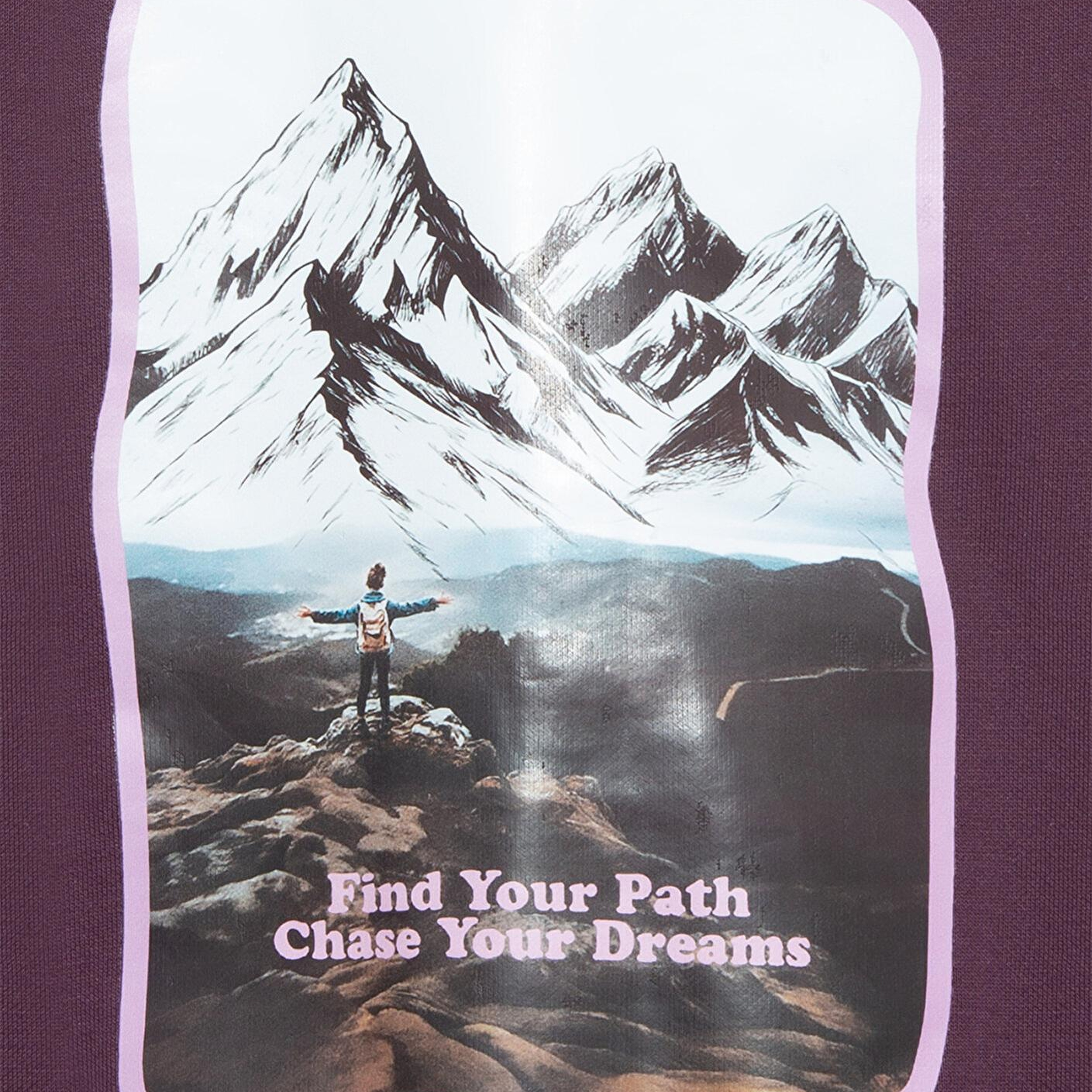 Mavi Baskılı Mor Sweatshirt 7S10154-70635