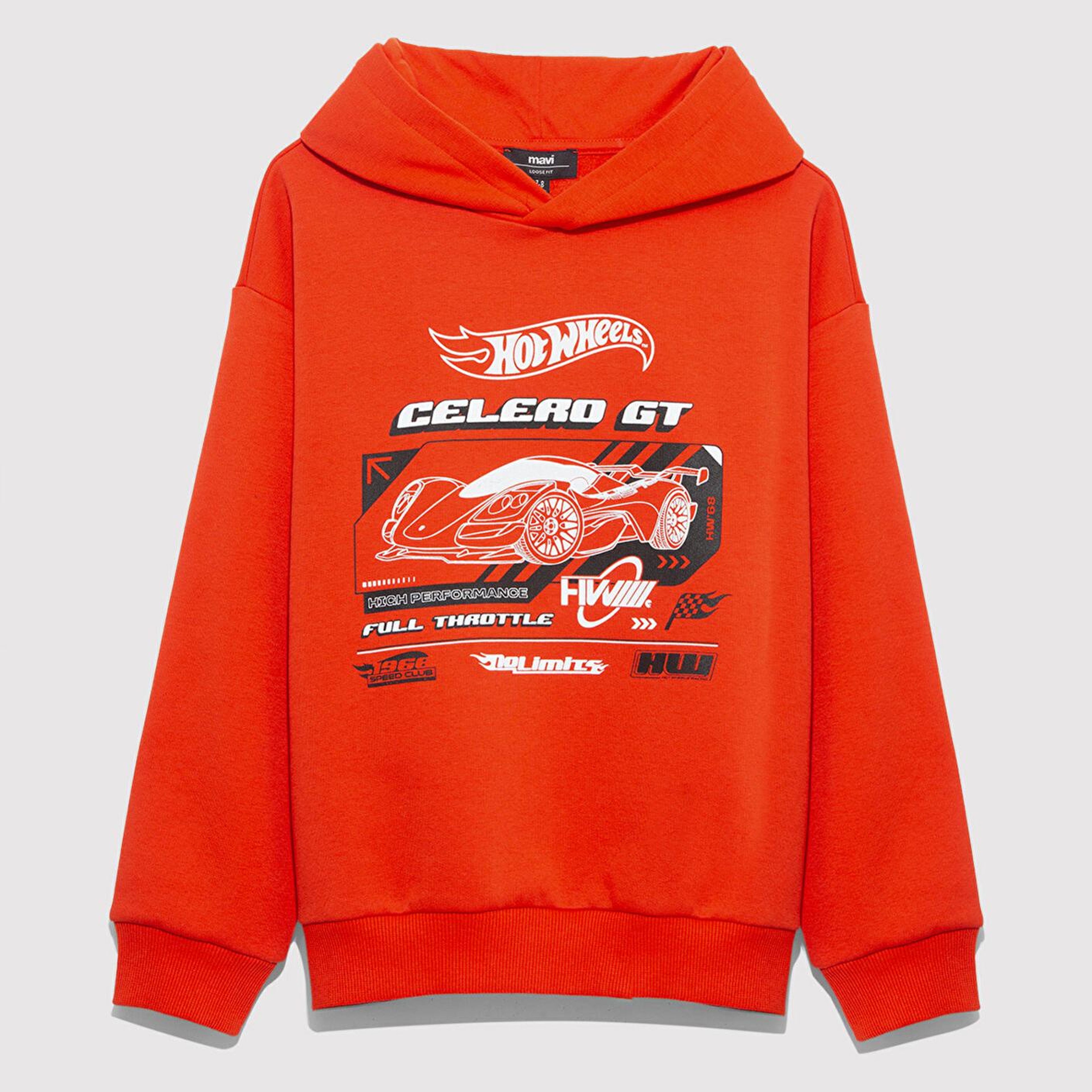 Mavi Hot Wheels Baskılıı Turuncu Sweatshirt 6S10156-88523