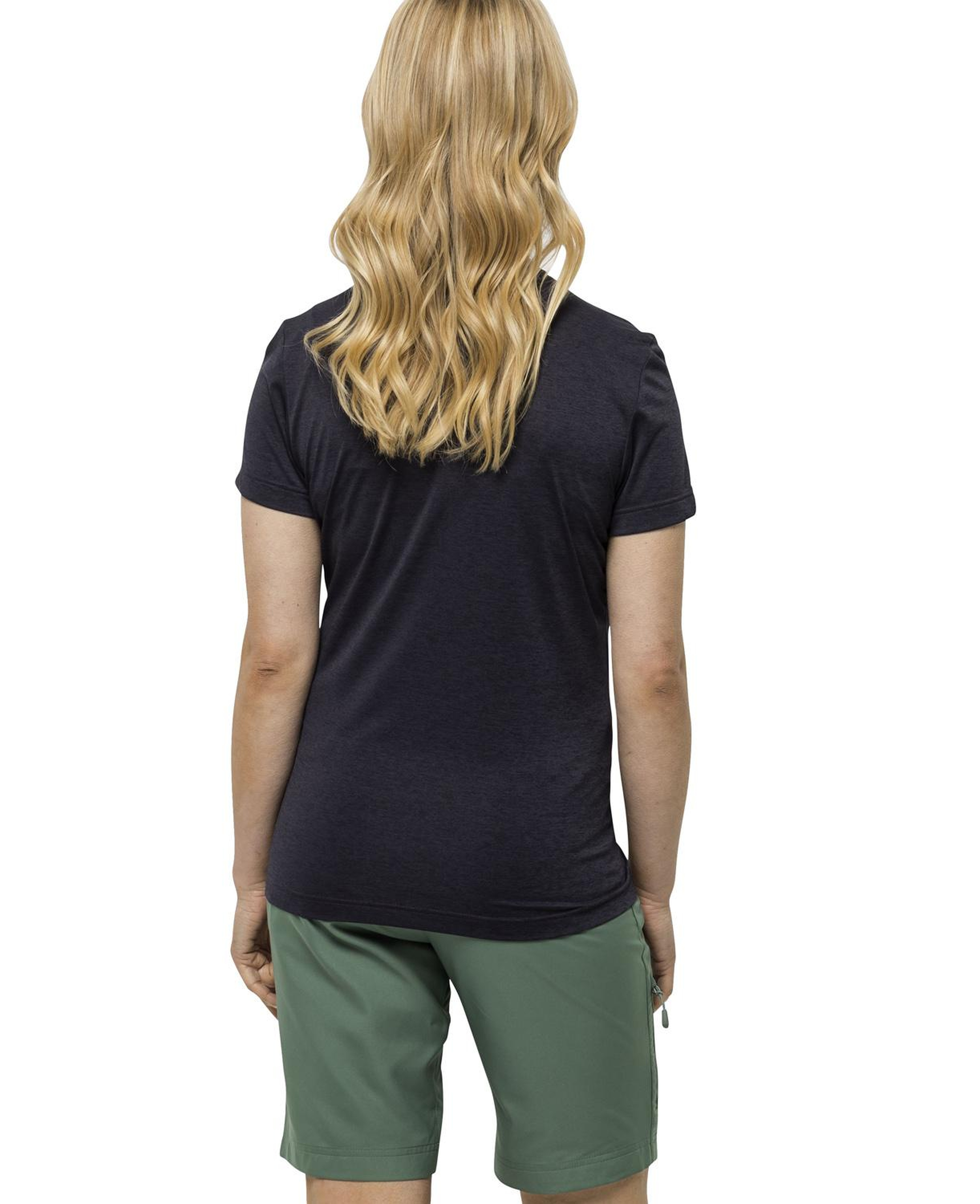 Jack Wolfskin Crosstrail T Kadın Mavi Tişört