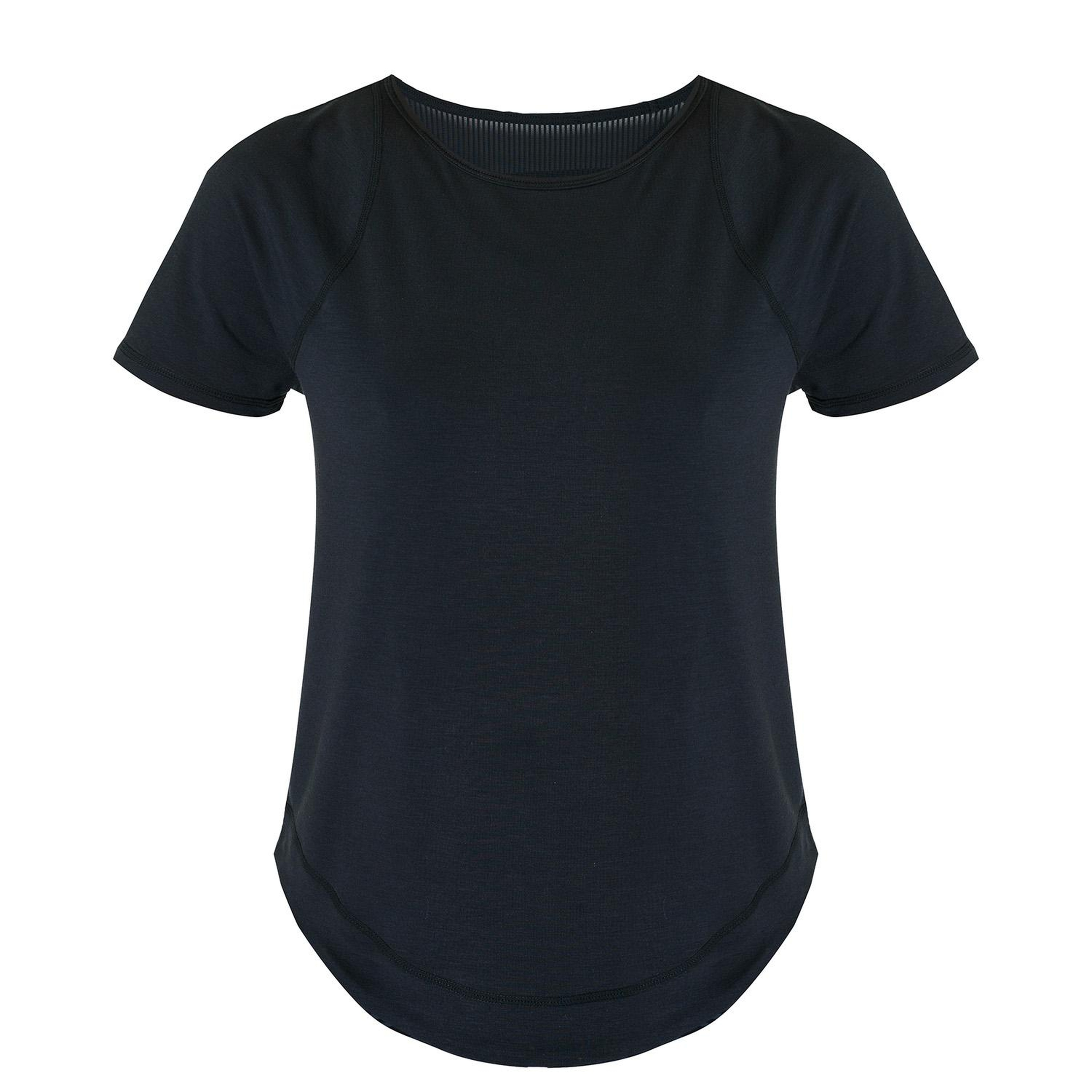 Sweaty Betty Breathe Easy Short Sleeve Top Kadın Siyah Koşu Tişört