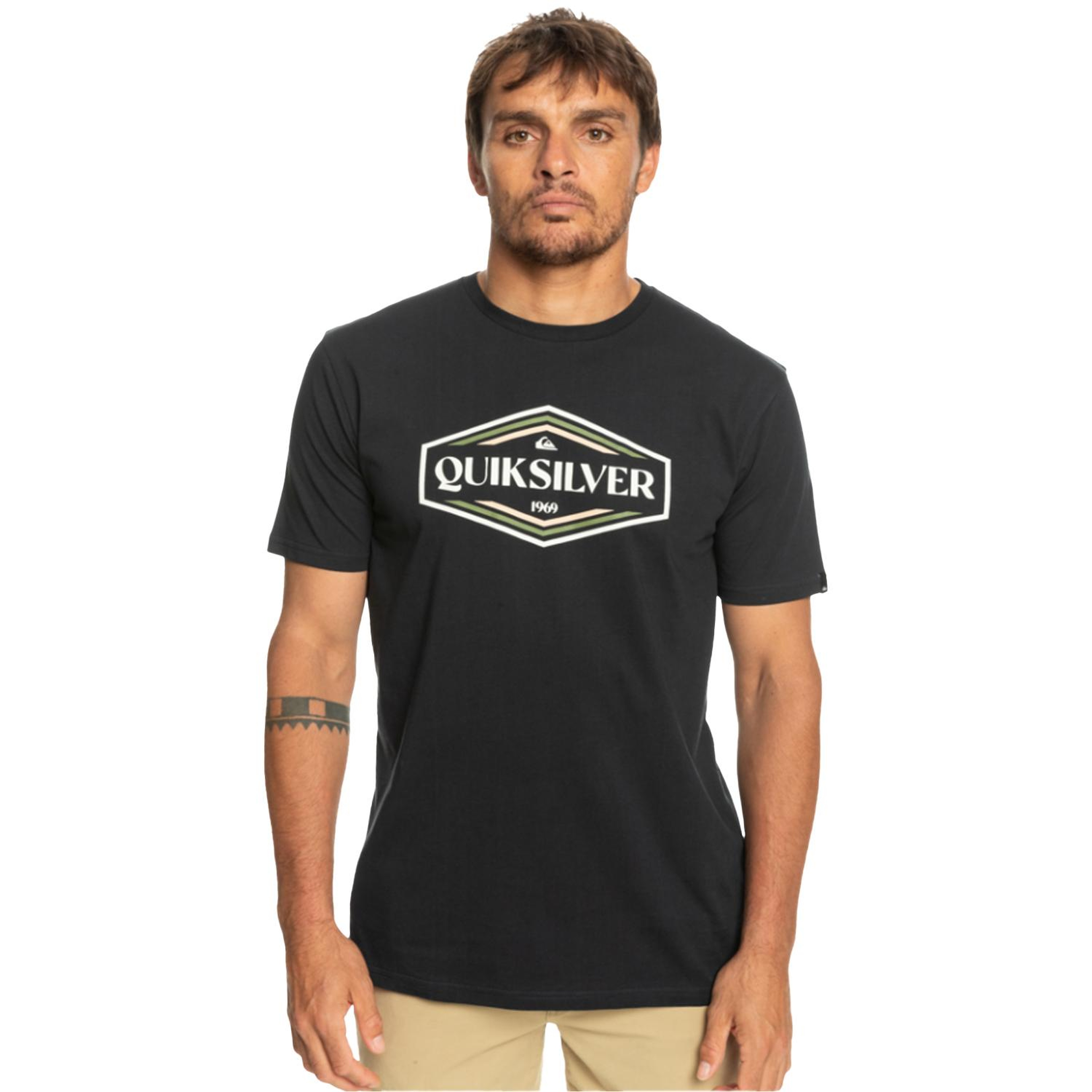 Quiksilver Shapesup Erkek Siyah Tişört