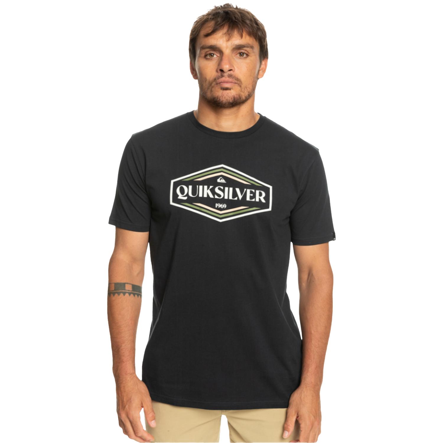 Quiksilver Shapesup Erkek Siyah Tişört