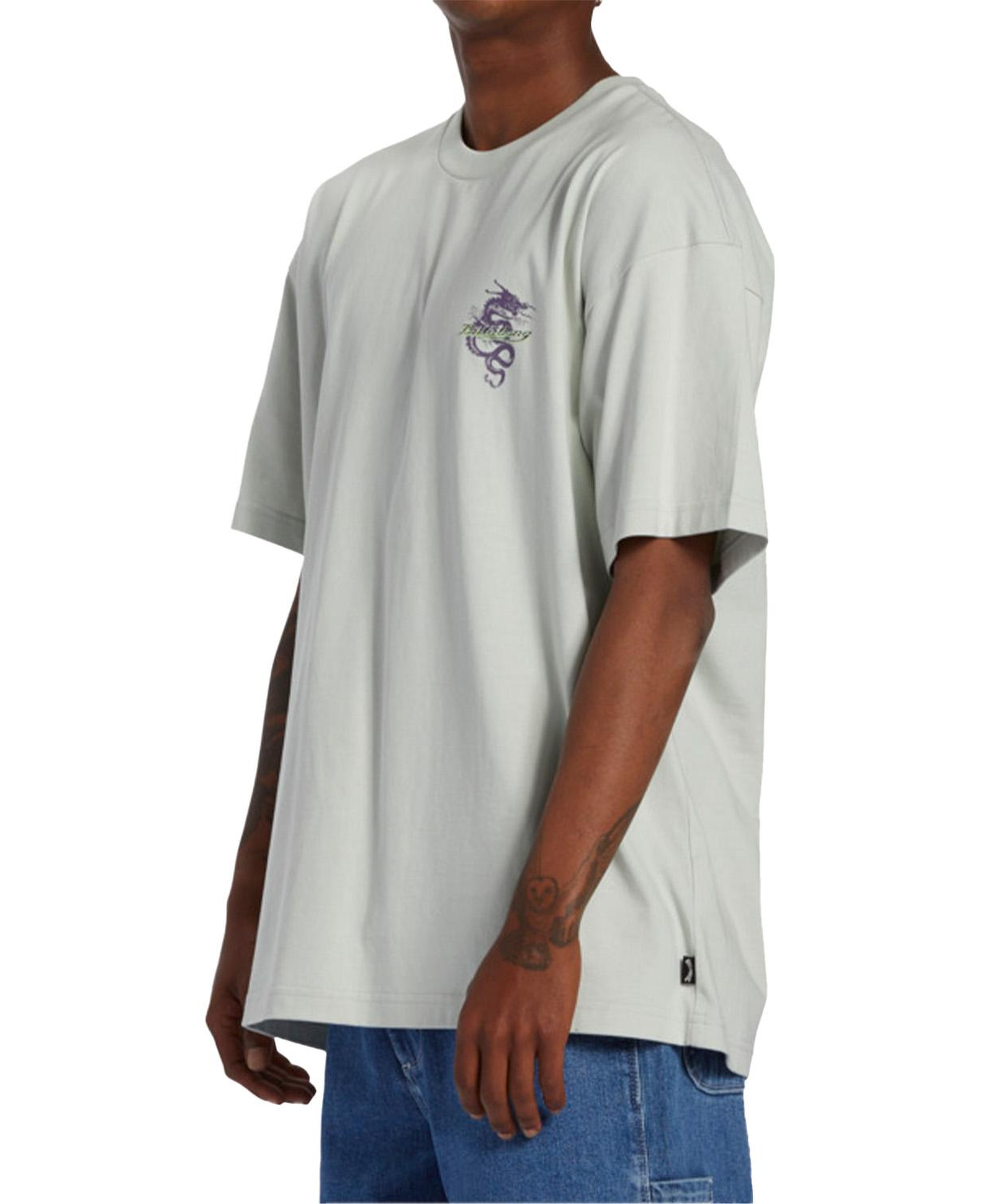 Billabong Enter The Drago Tees Erkek Gri Tişört