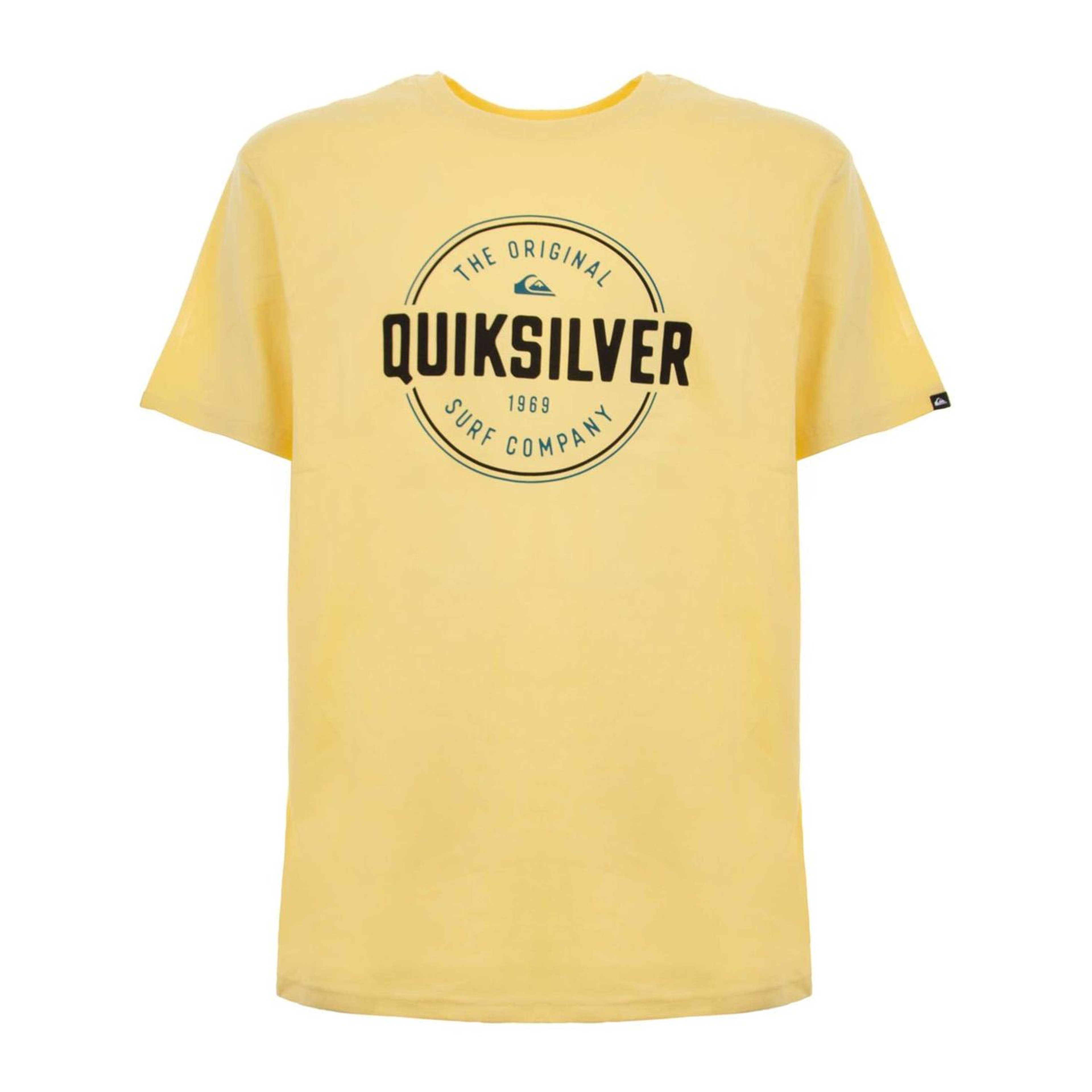 Quiksilver Circle Up Erkek Sarı Tişört