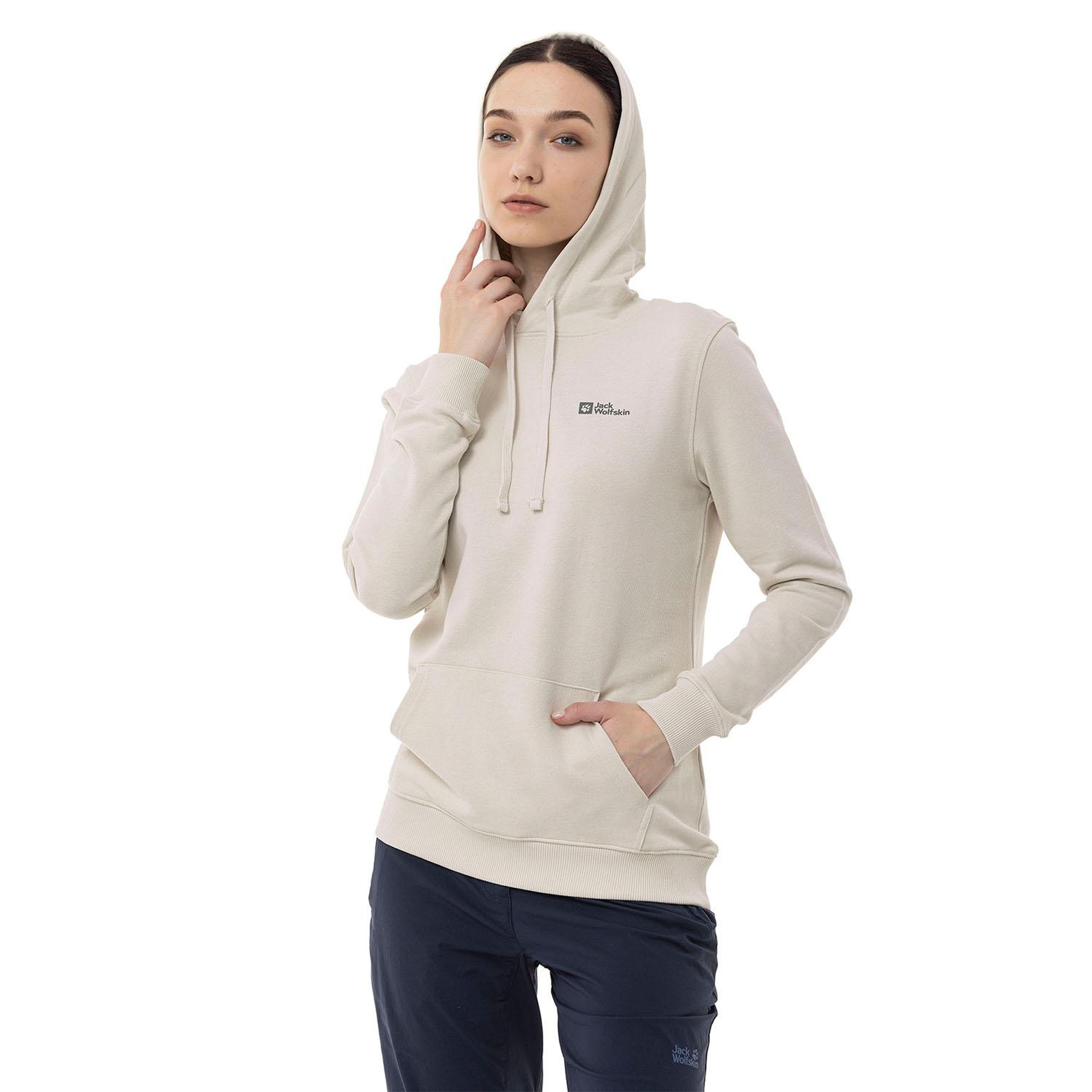 Jack Wolfskin Alice Hoody Kadın Bej Sweatshirt