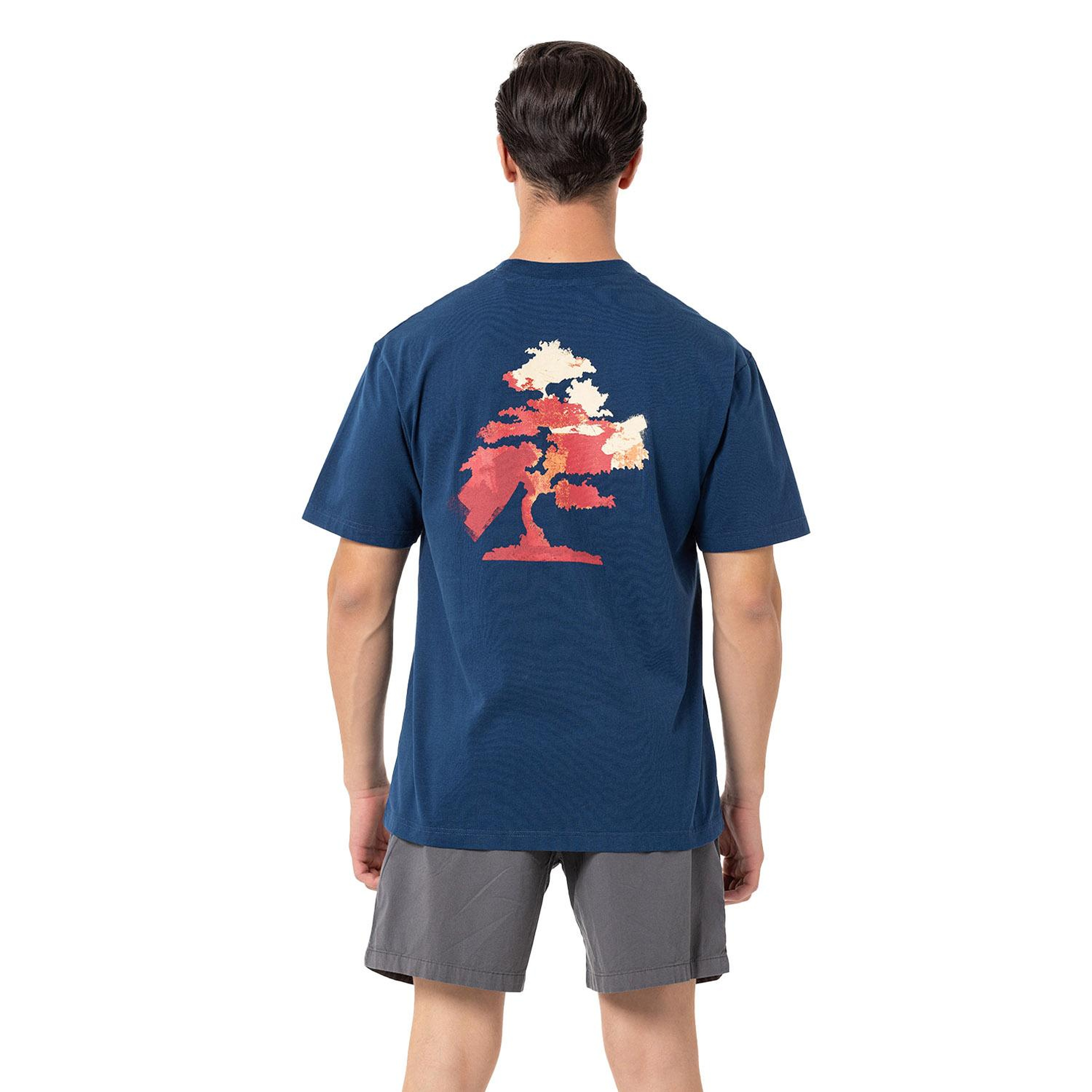 Routefield Typo Erkek Mavi Tişört