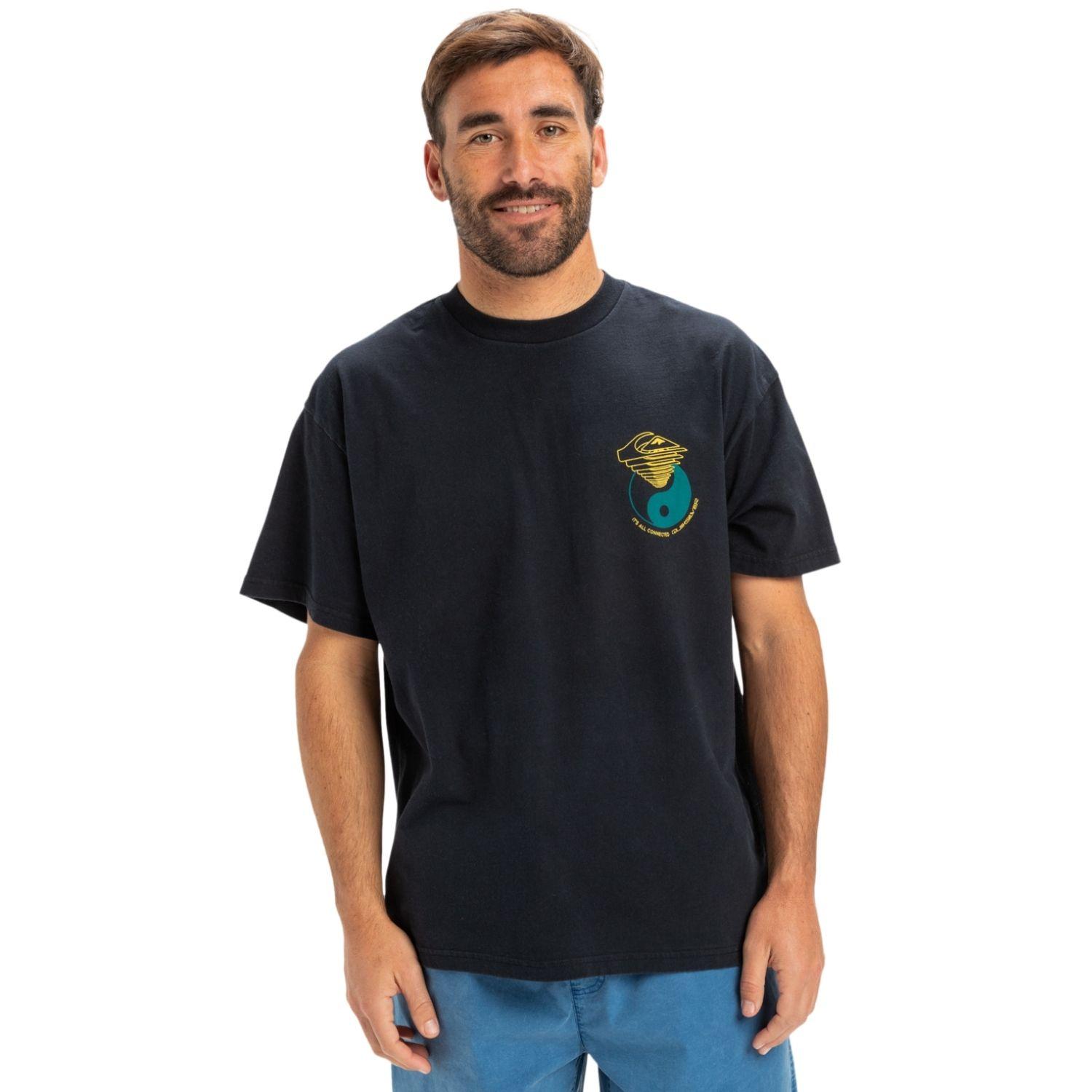 Quiksilver Hw Hypnotic Wave Erkek Siyah Tişört