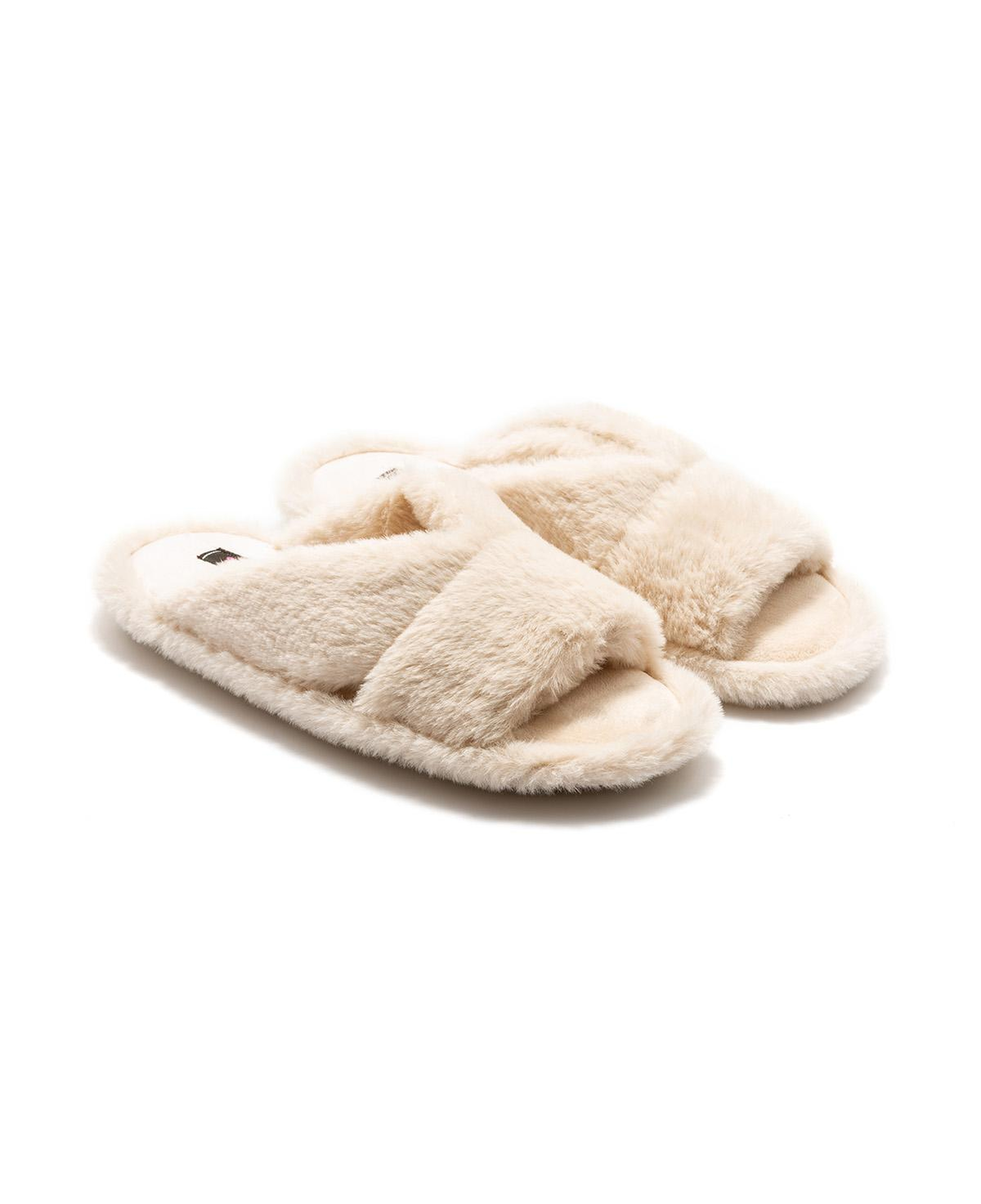 Moli Peluş Kadın Ev Terliği Bej 36/41