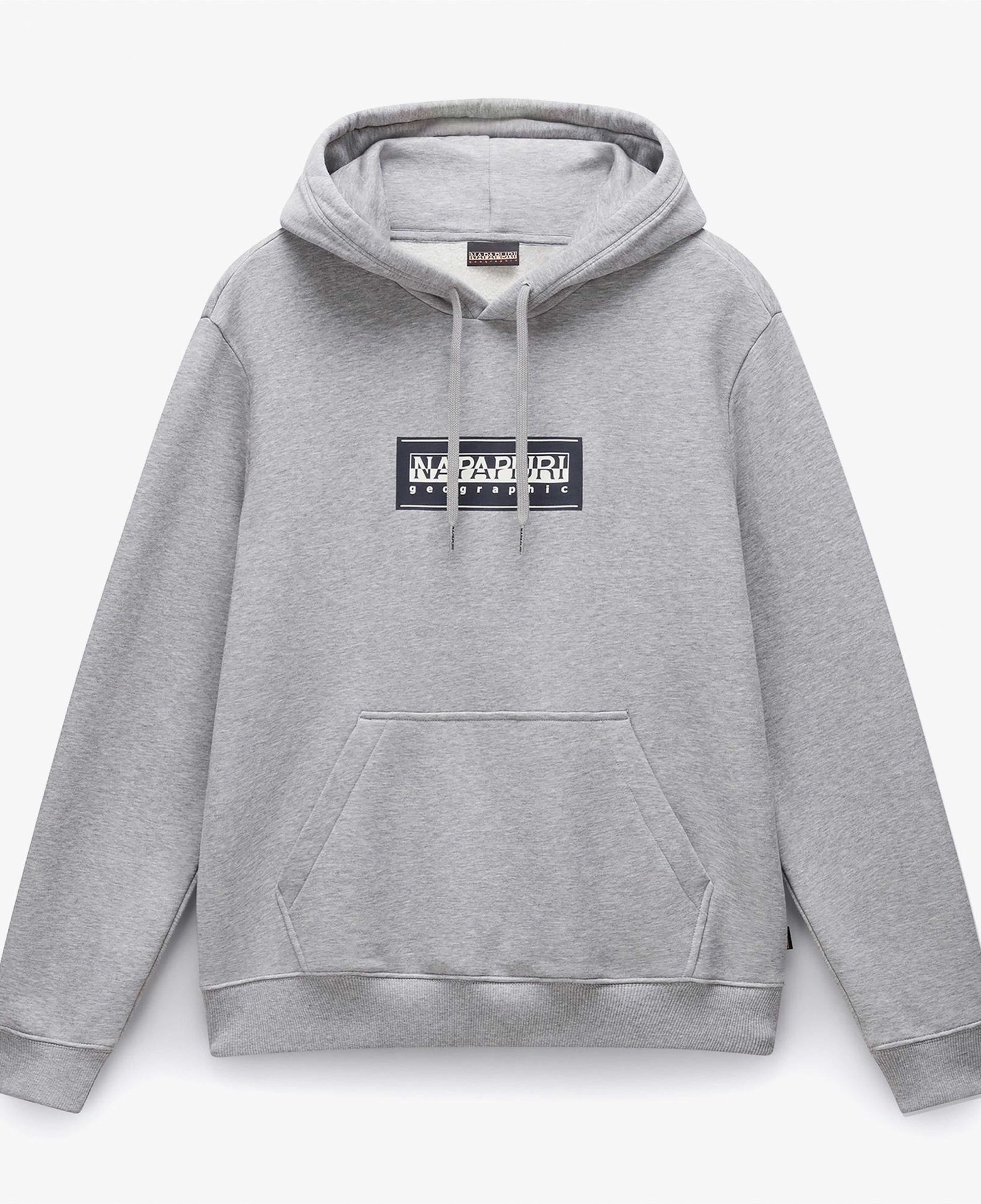 Napapijri B-Box Logo Erkek Gri Sweatshirt