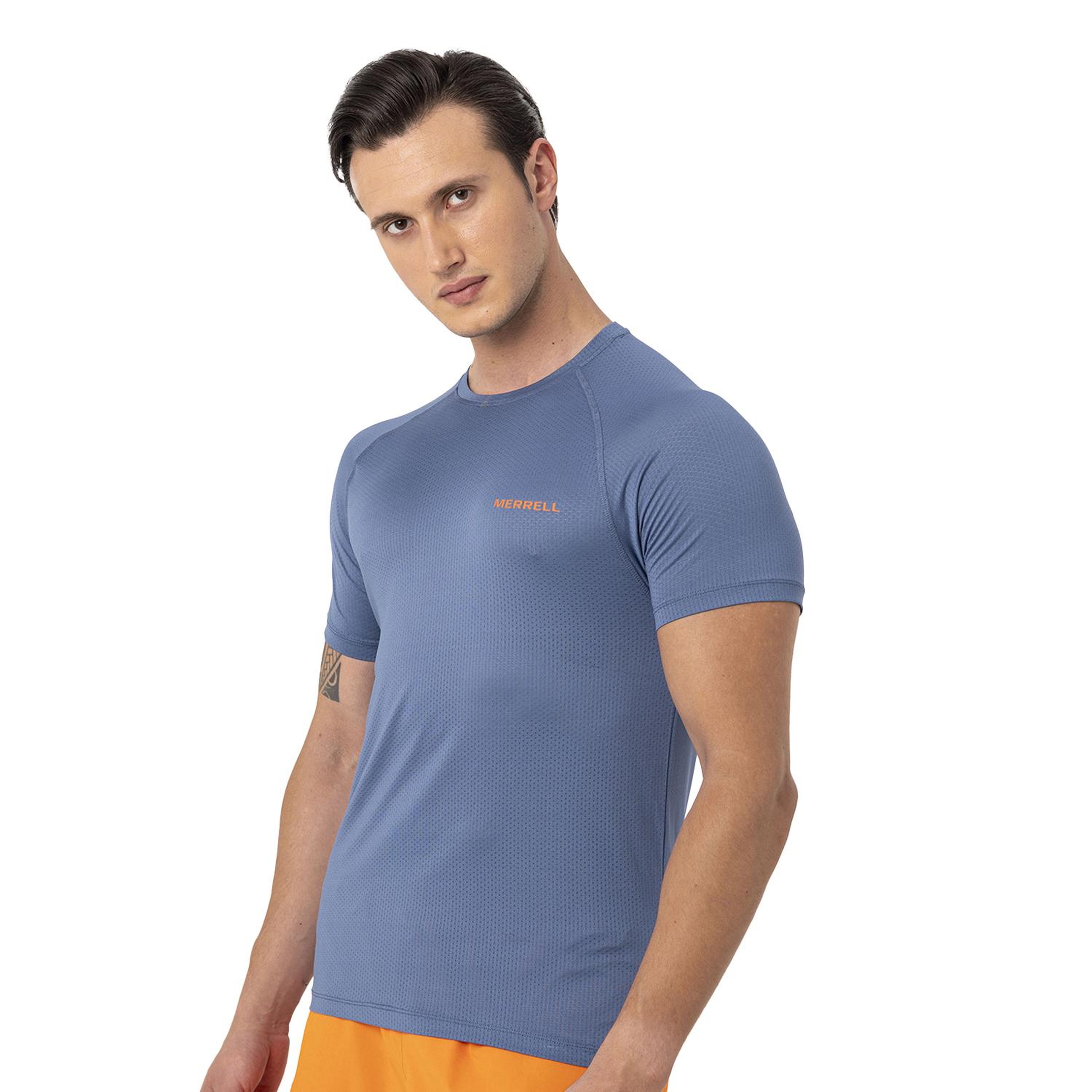 Merrell Tend Erkek Mavi Koşu Tişört