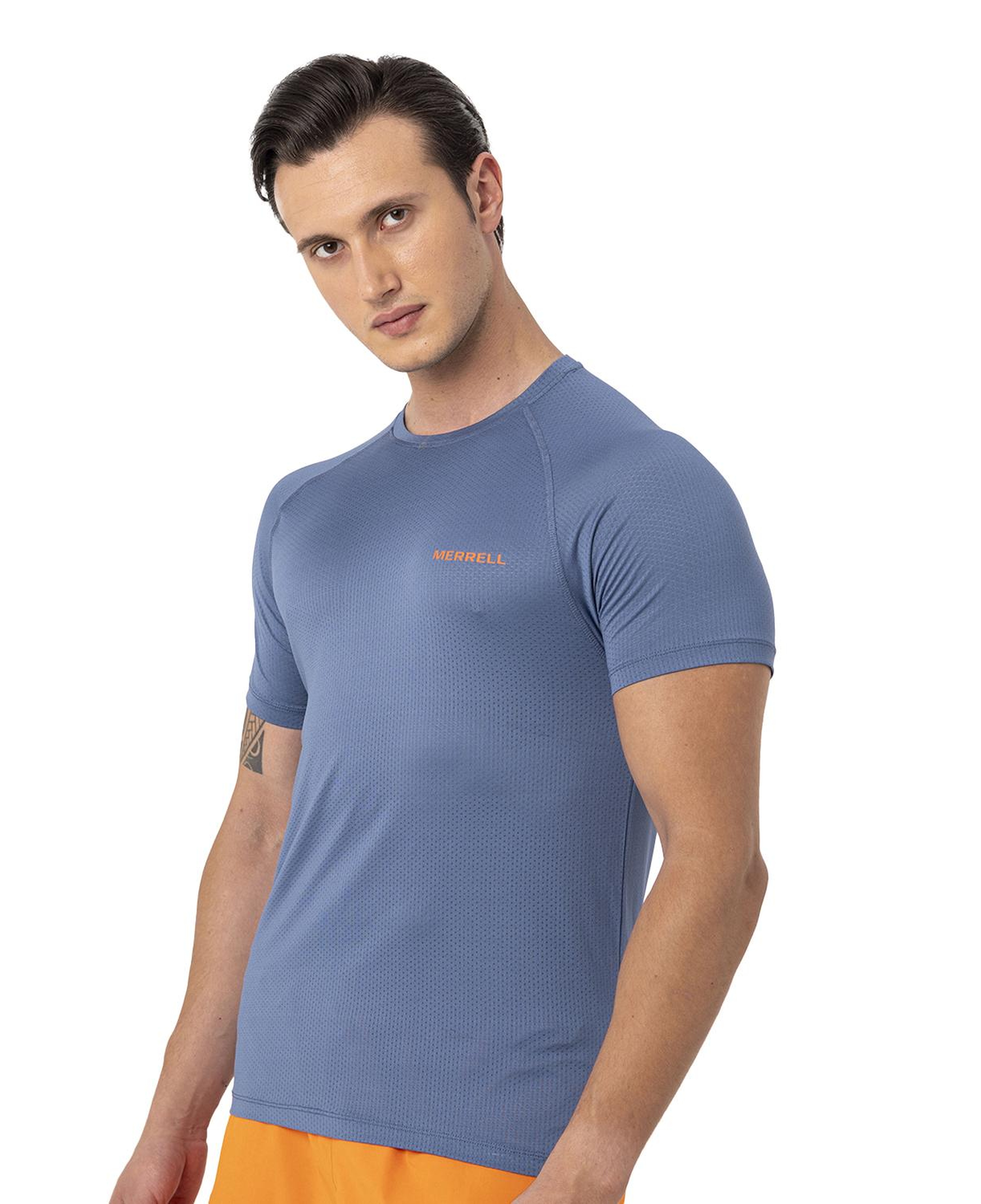 Merrell Tend Erkek Mavi Koşu Tişört