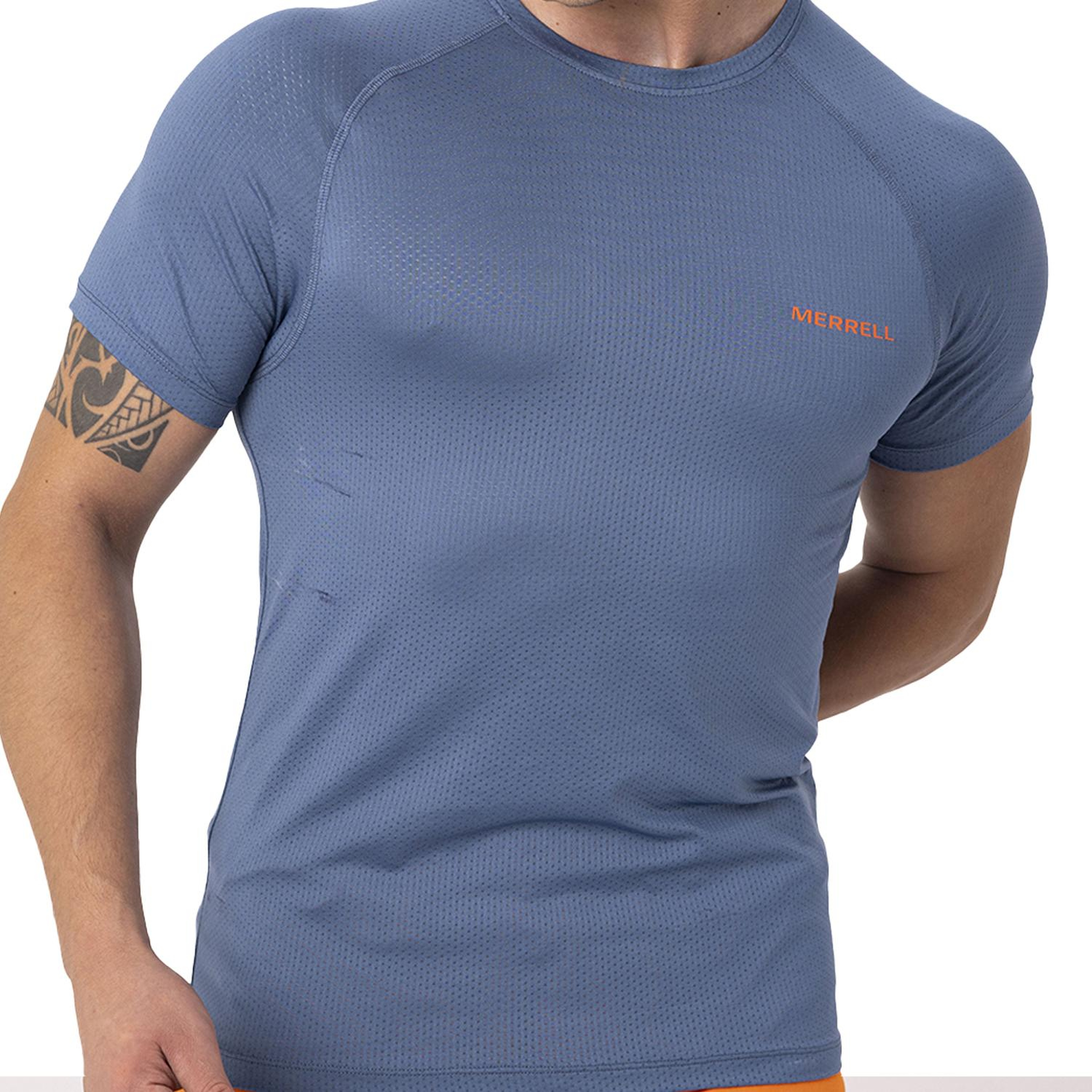 Merrell Tend Erkek Mavi Koşu Tişört