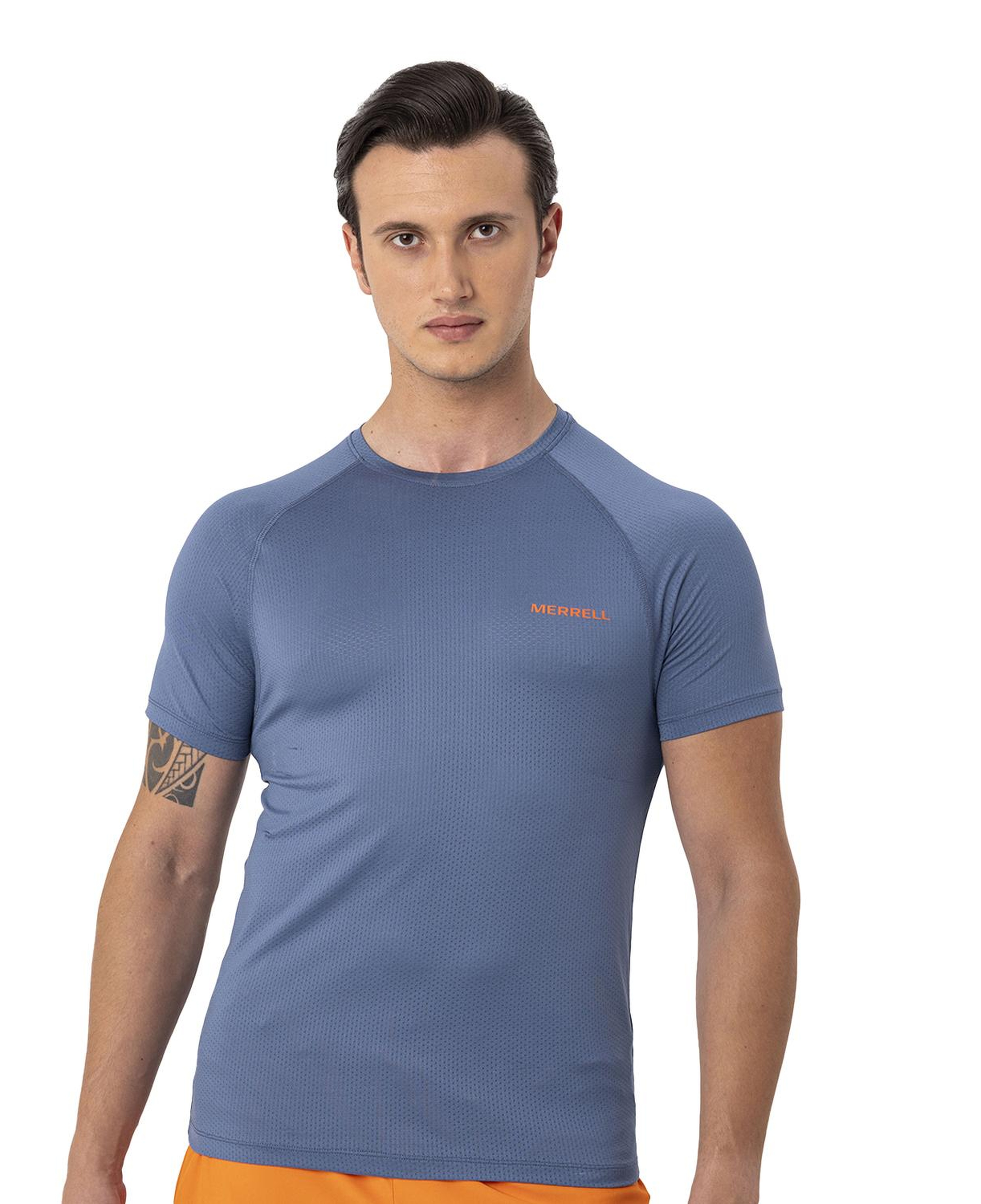 Merrell Tend Erkek Mavi Koşu Tişört