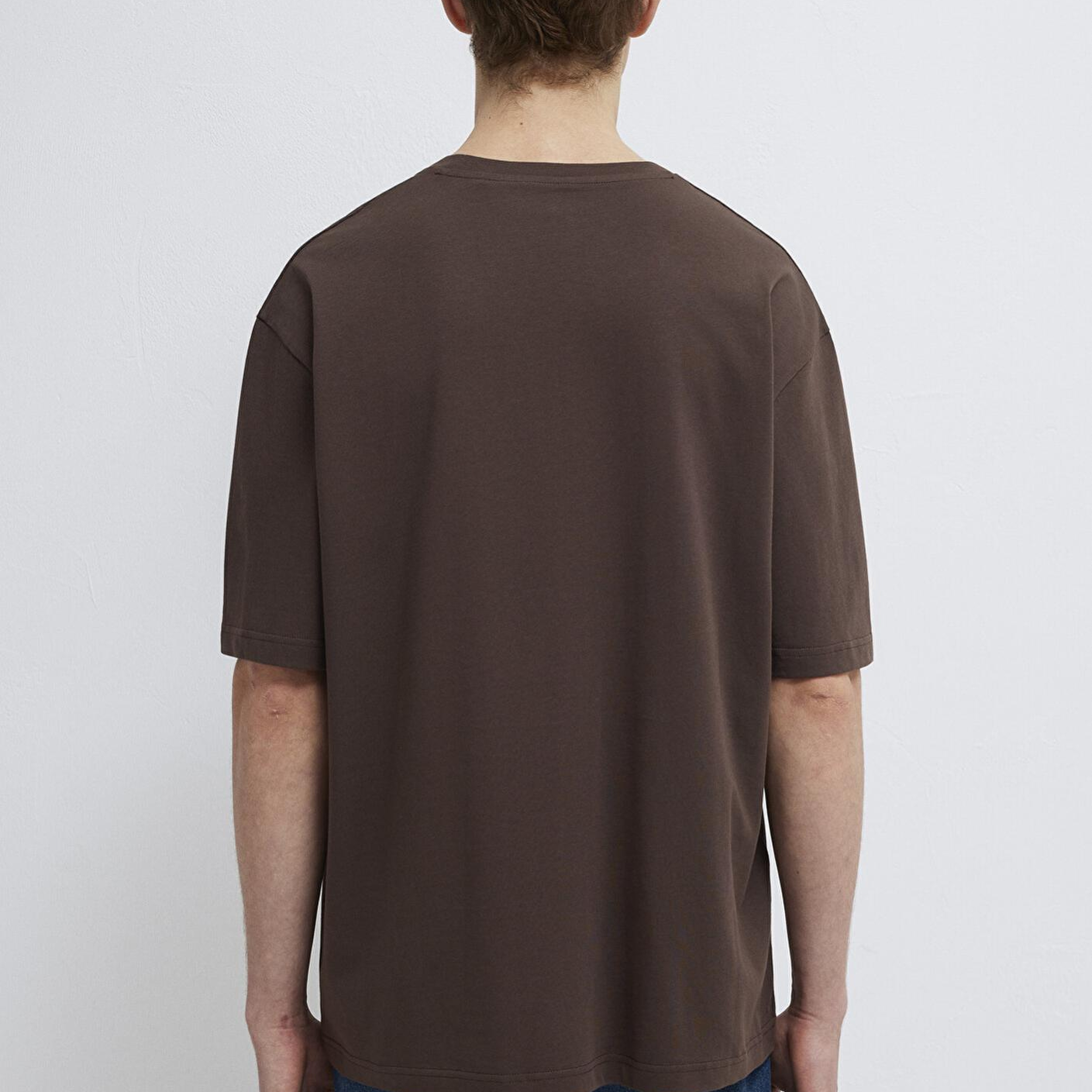 Mavi Mavi Logo Kahverengi Basic Tişört Relaxed Fit / Rahat Kesim 0613093-70251