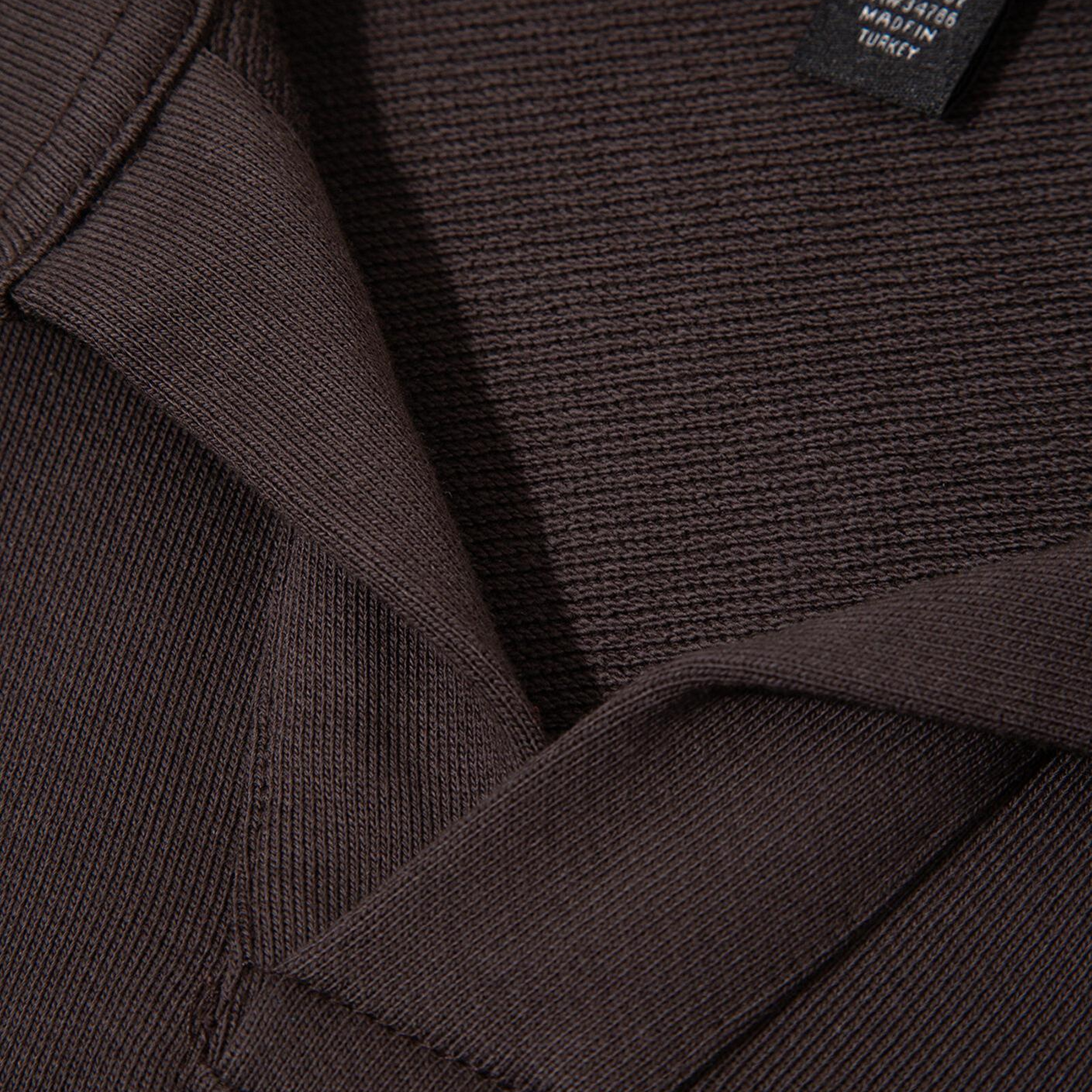 Mavi Polo Yaka Kahverengi Sweatshirt 0S10479-70219