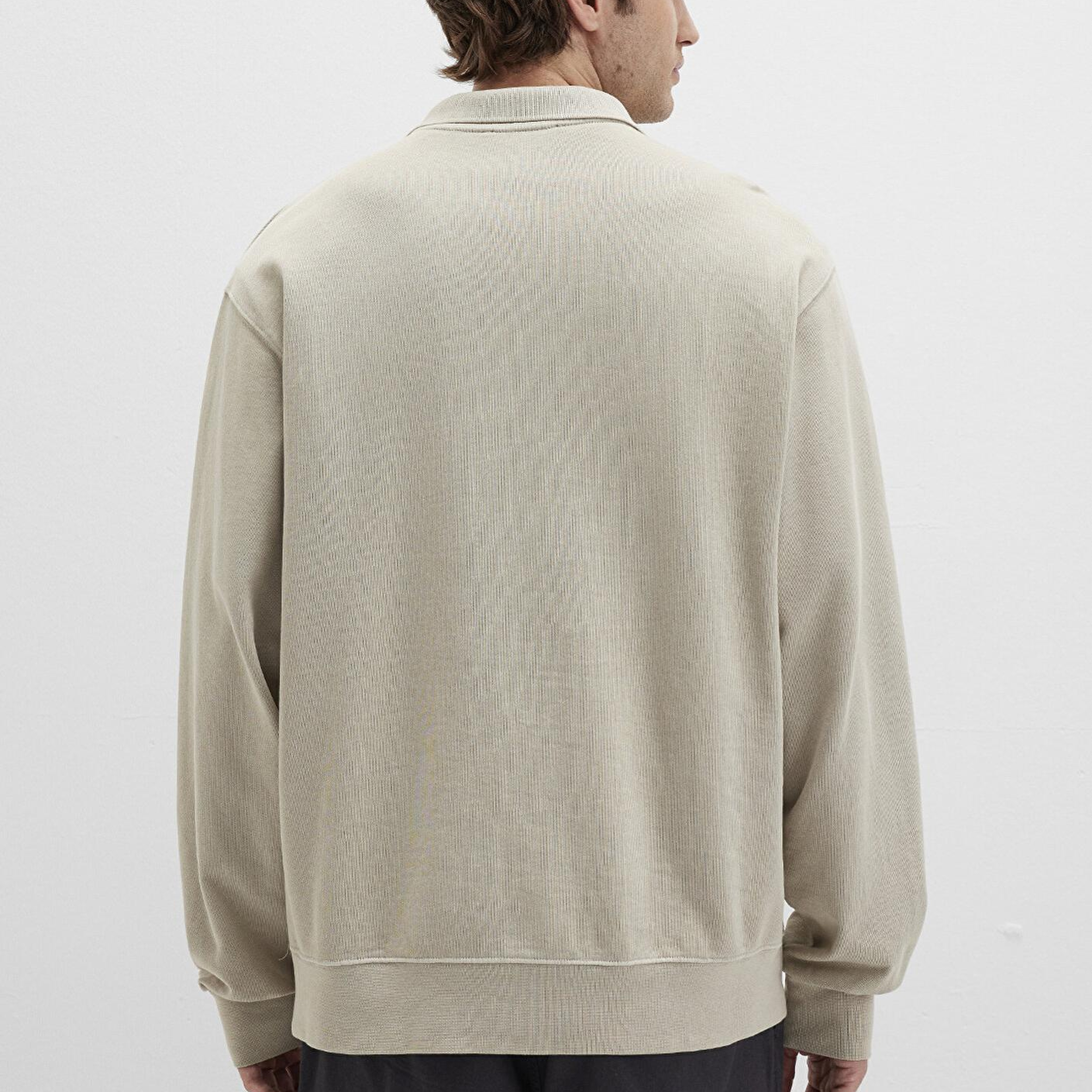 Mavi Bej Polo Sweatshirt 0S10323-70146