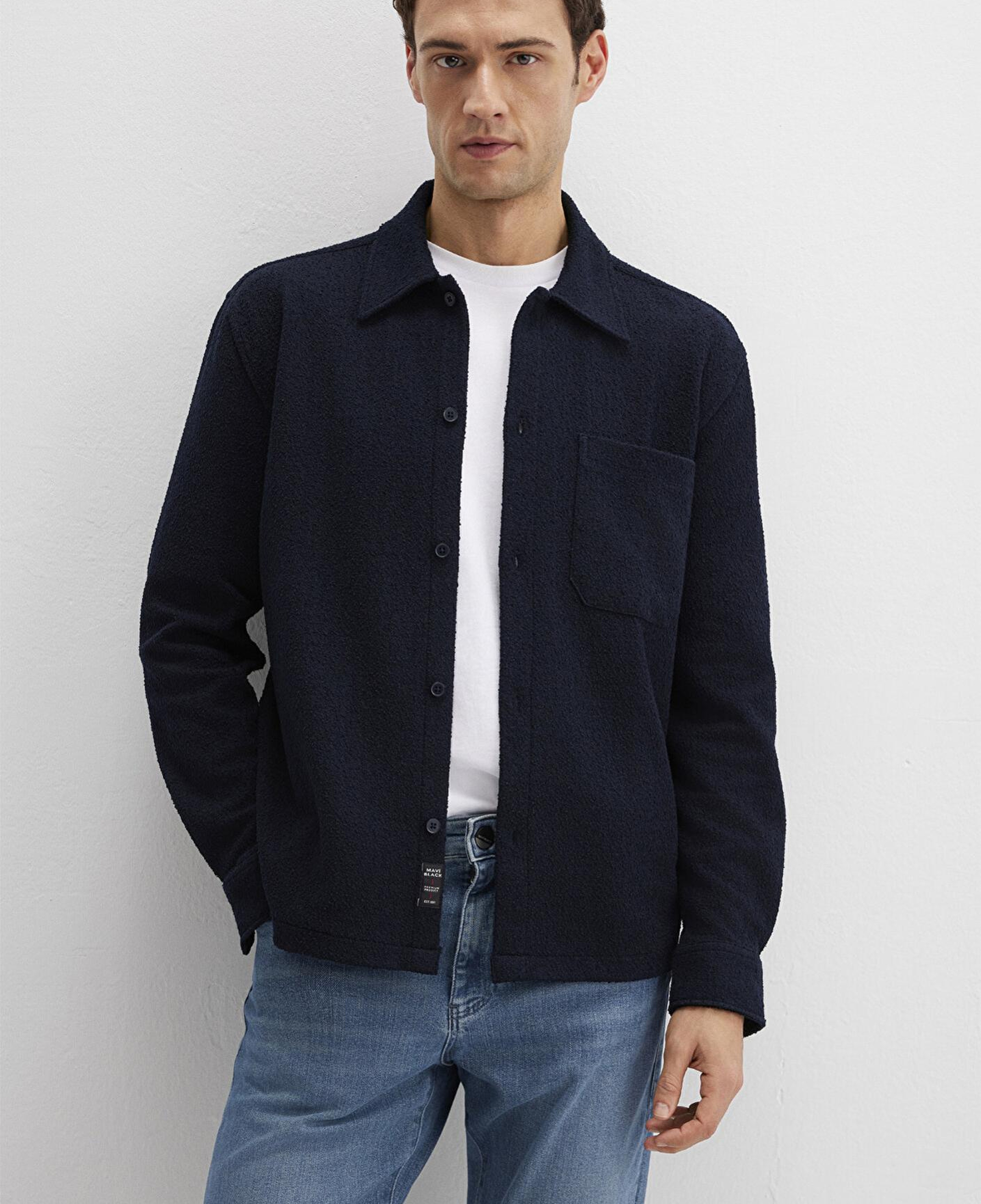 Mavi Mavi Black Lacivert Cepli Gömlek Regular Fit / Normal Kesim 0211772-83699
