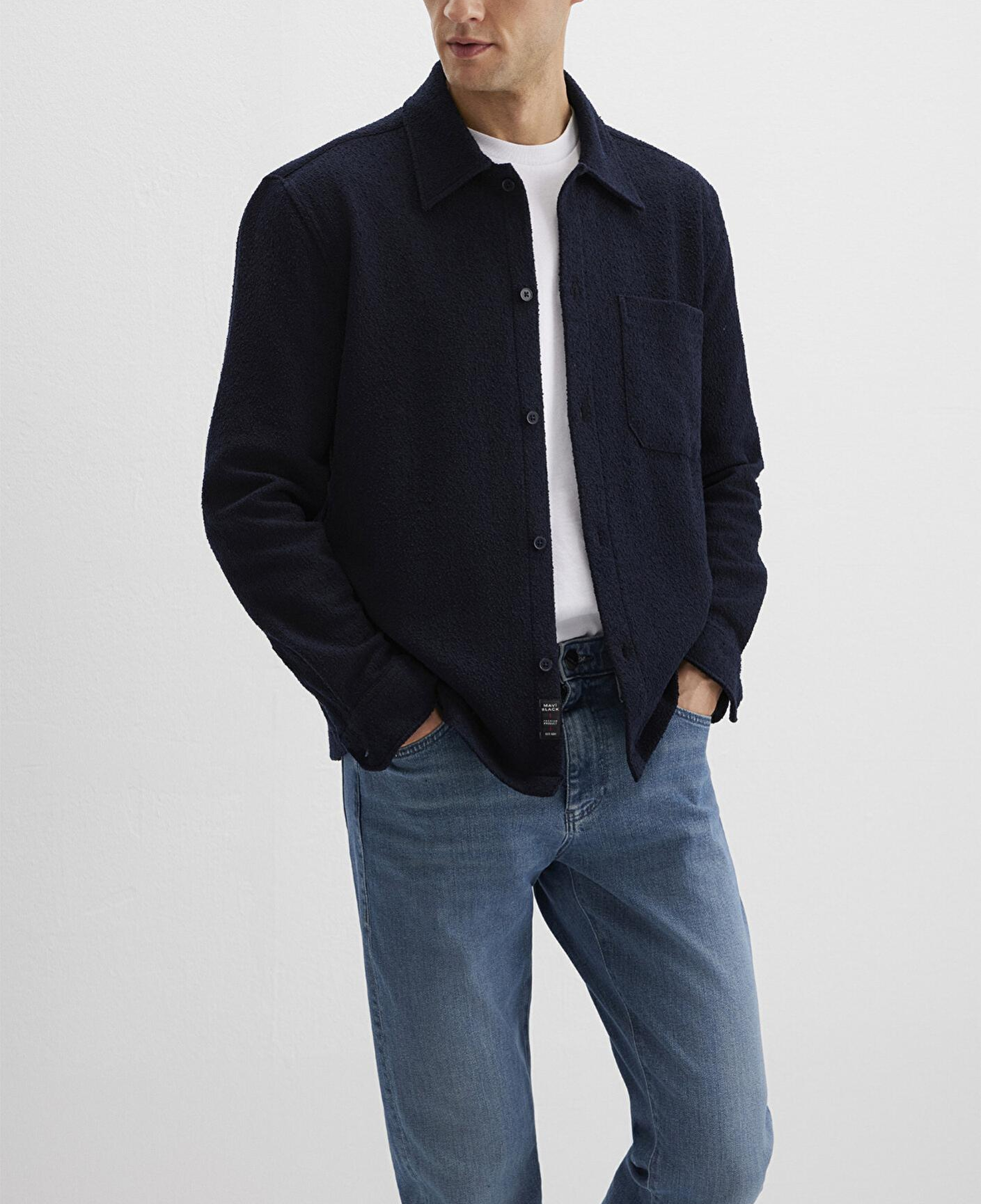 Mavi Mavi Black Lacivert Cepli Gömlek Regular Fit / Normal Kesim 0211772-83699