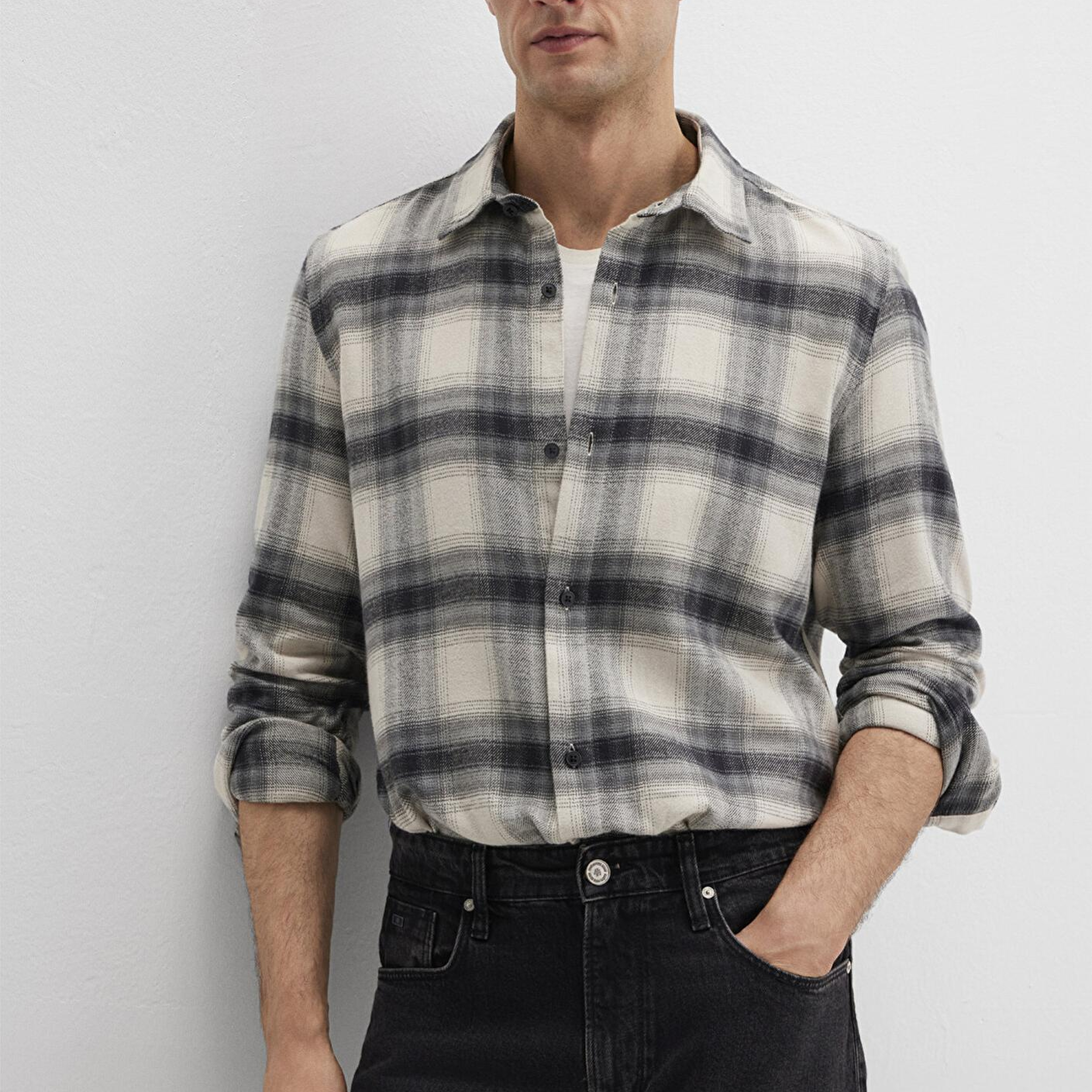 Mavi Kareli Gömlek Regular Fit / Normal Kesim 0211792-91308