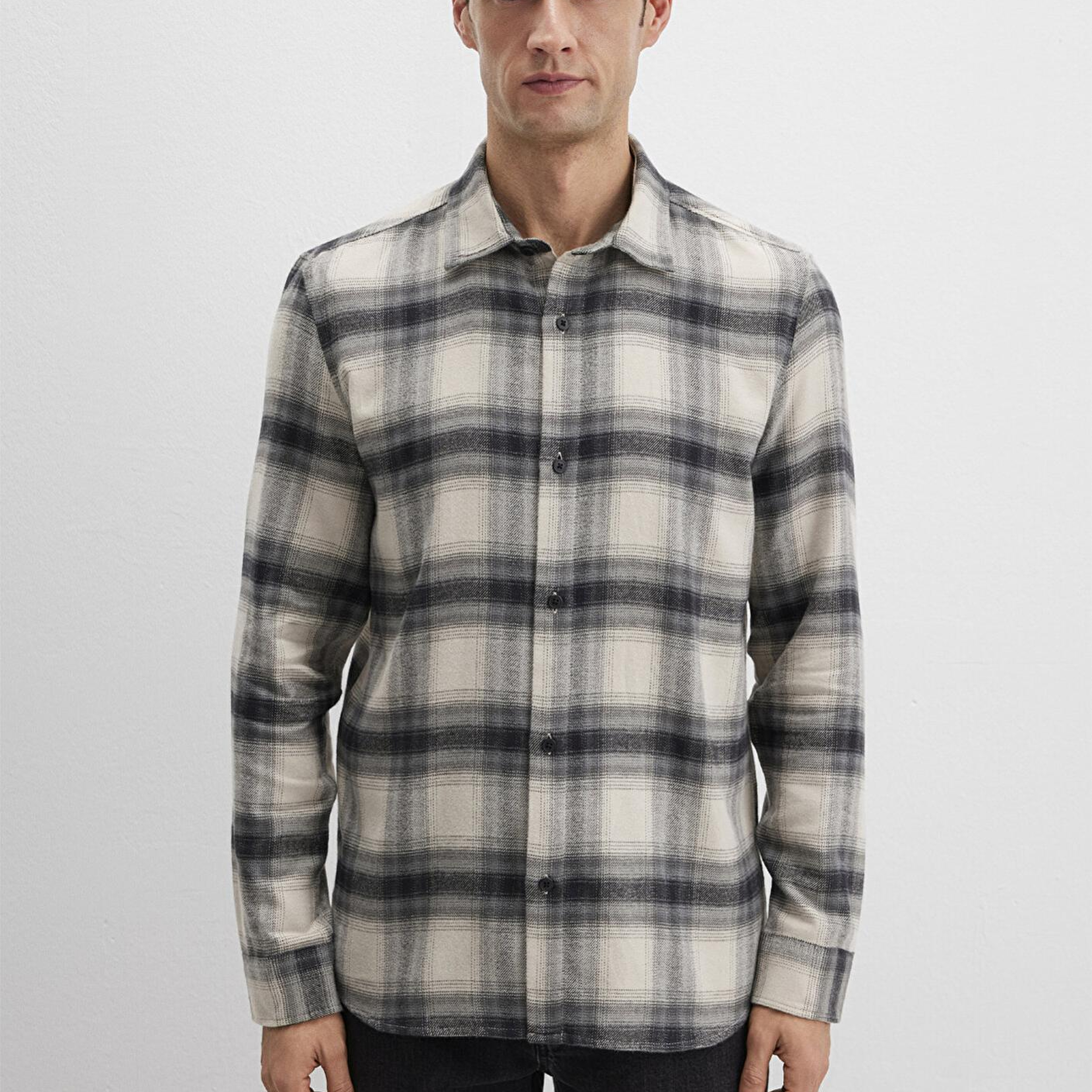 Mavi Kareli Gömlek Regular Fit / Normal Kesim 0211792-91308